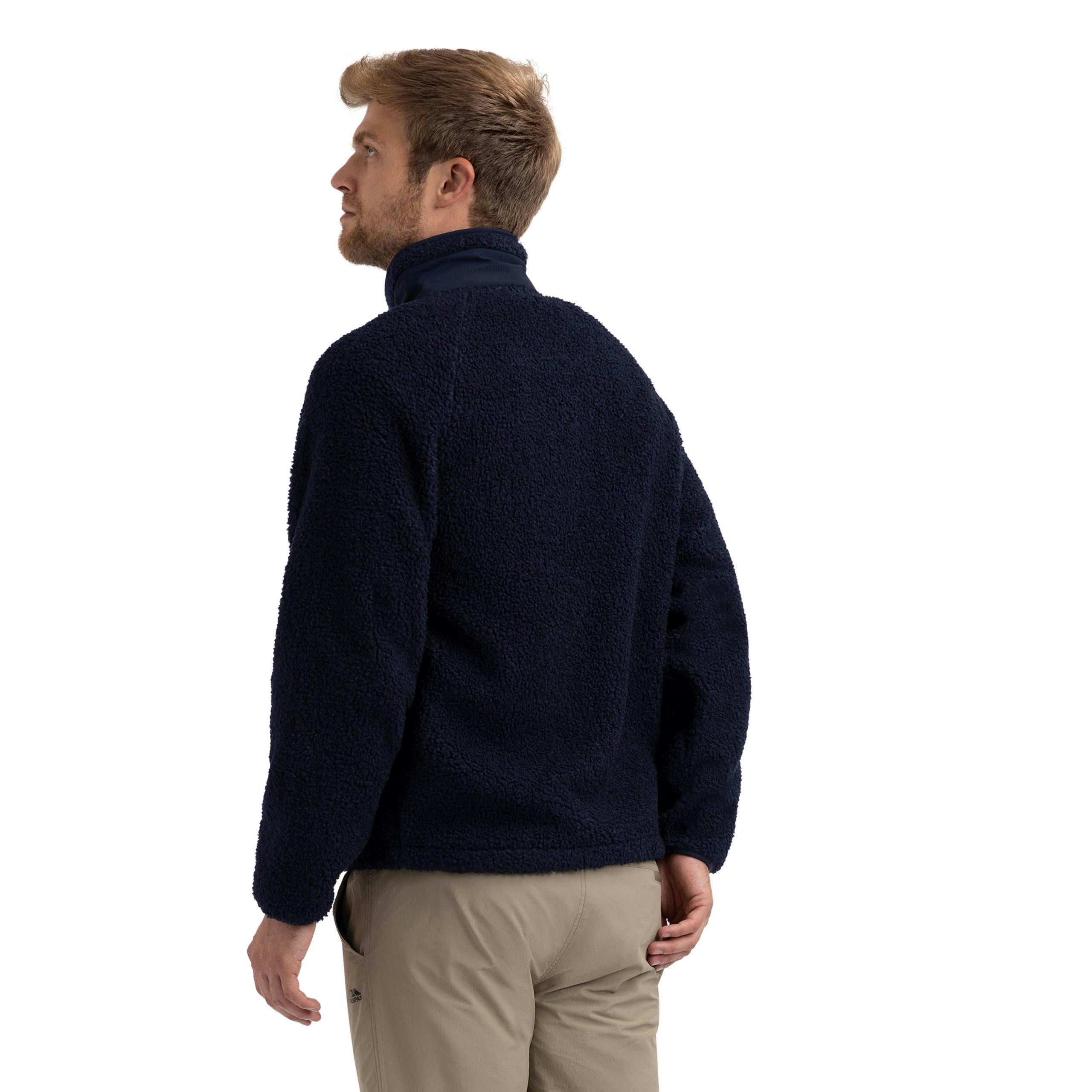 Mens Fleece Jacket Brookes in Navy , view 4 of 6