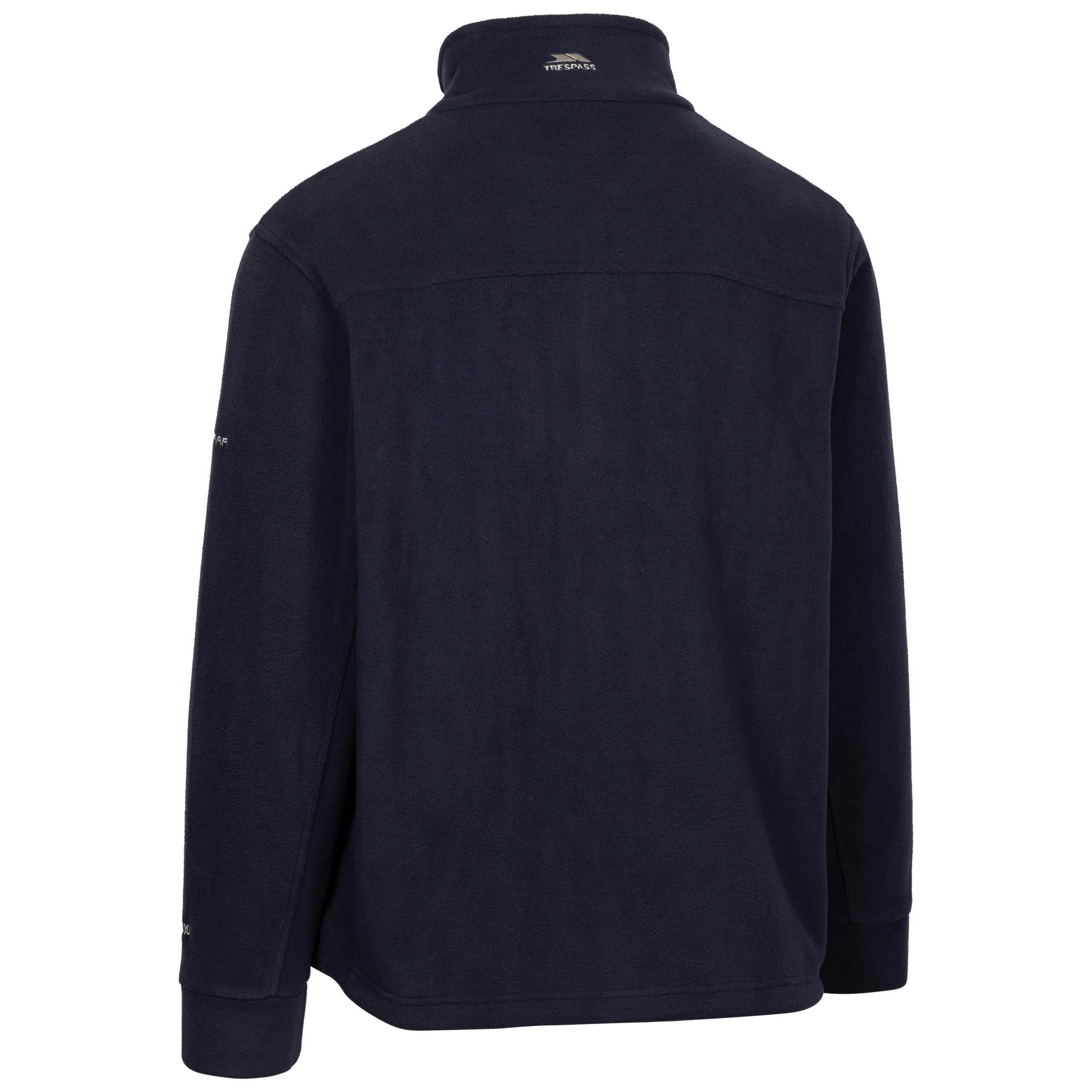Trespass Mens Sueded Fleece Jacket Bernal In Navy , view 2 of 6