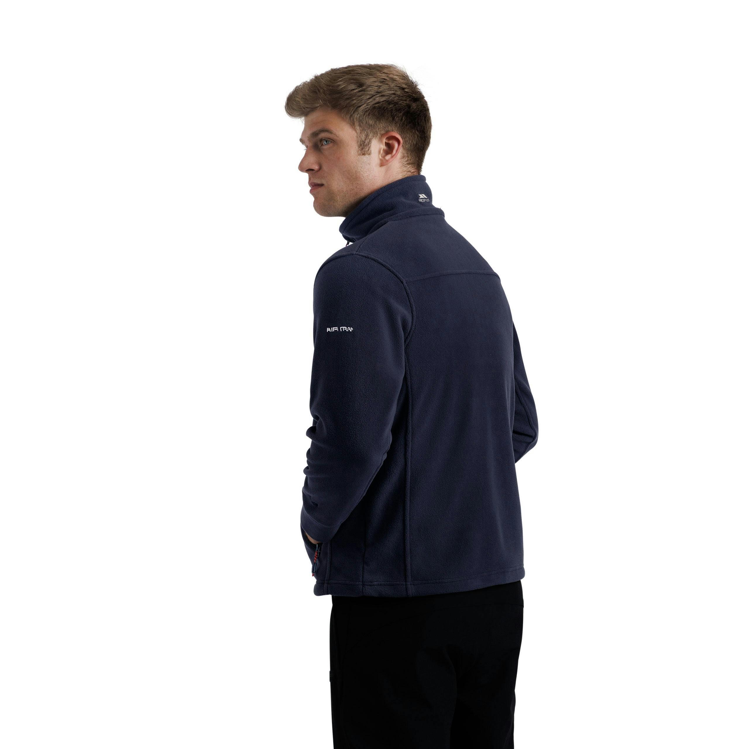 Trespass Mens Sueded Fleece Jacket Bernal In Navy , view 4 of 6