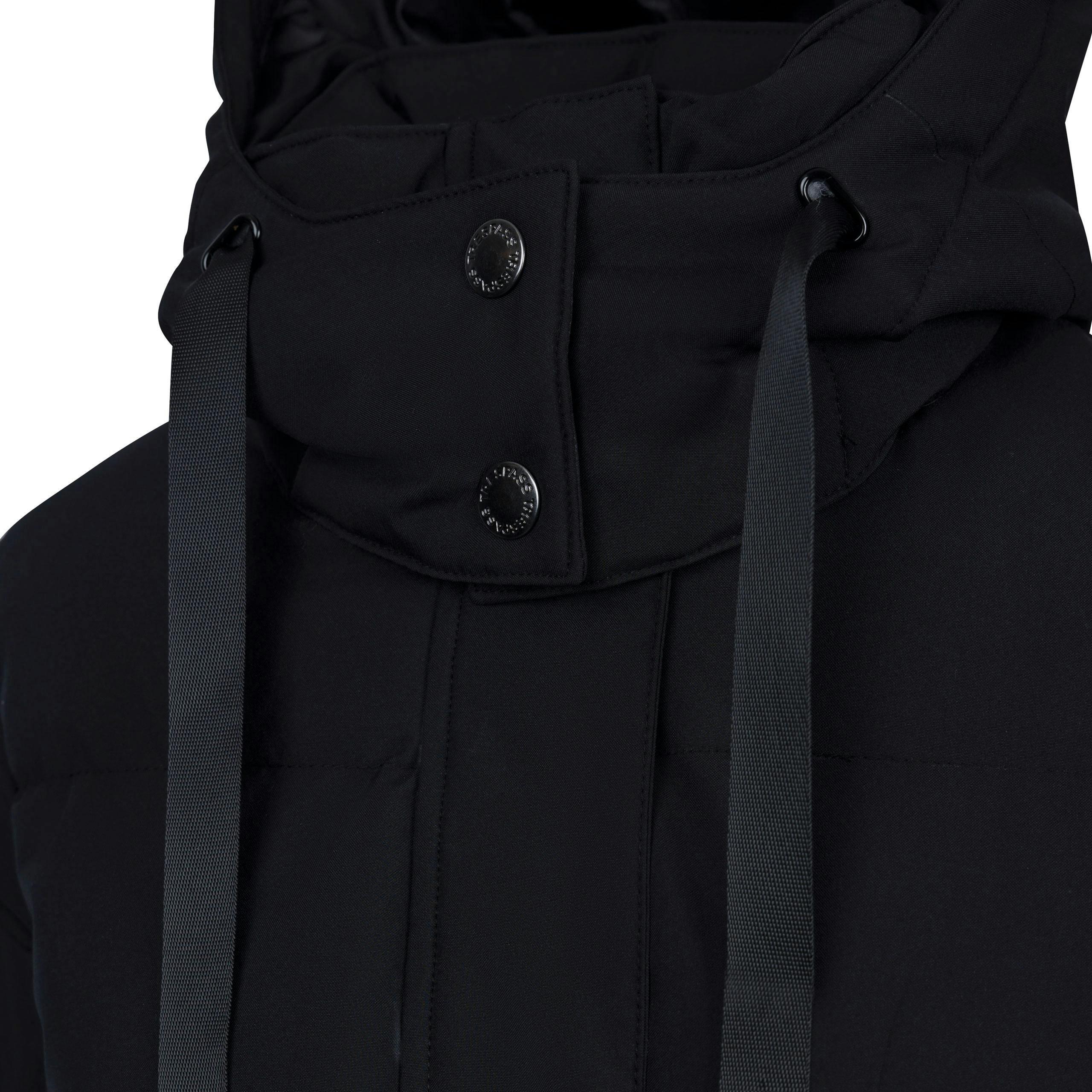 Womens Long Length Rain Jacket Colter in Black , view 3 of 6