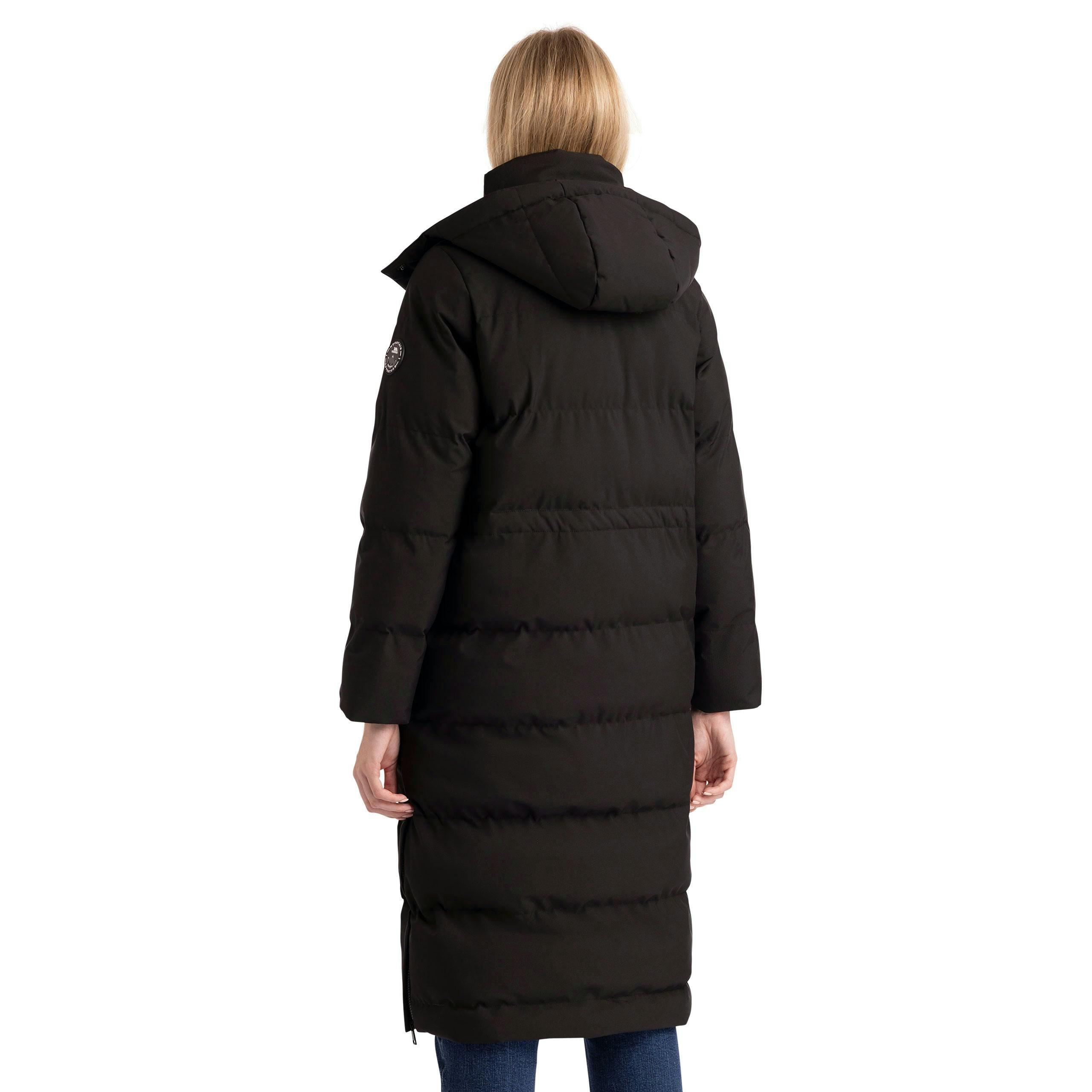 Womens Long Length Rain Jacket Colter in Black , view 6 of 6