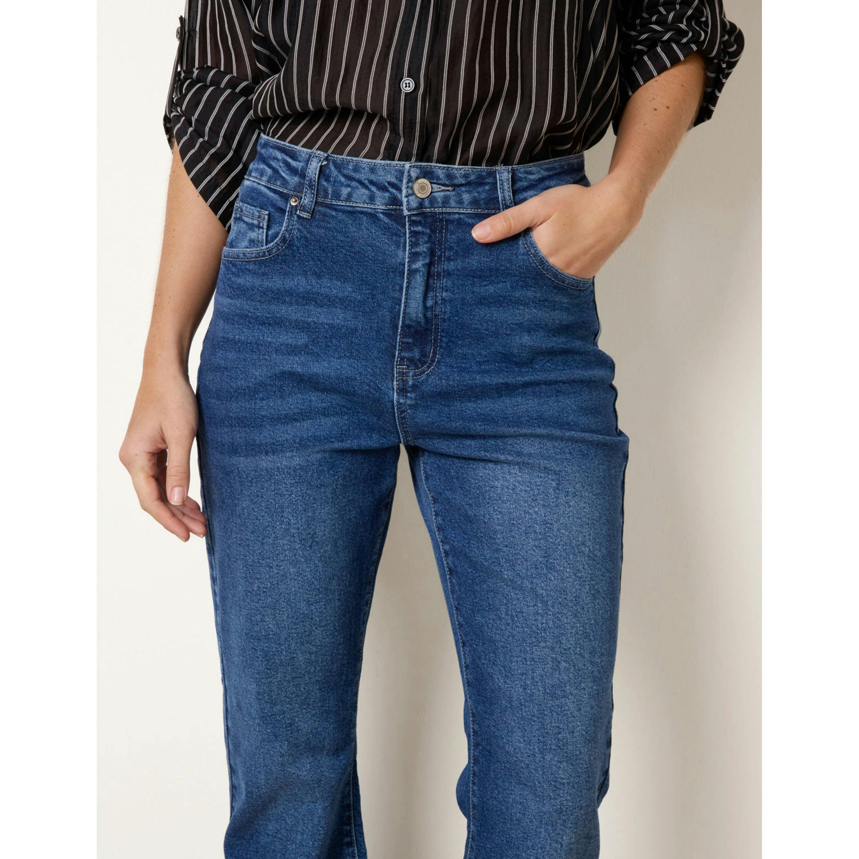 Blue Vanilla High Waisted Flared Jeans  in Blue , view 4 of 4