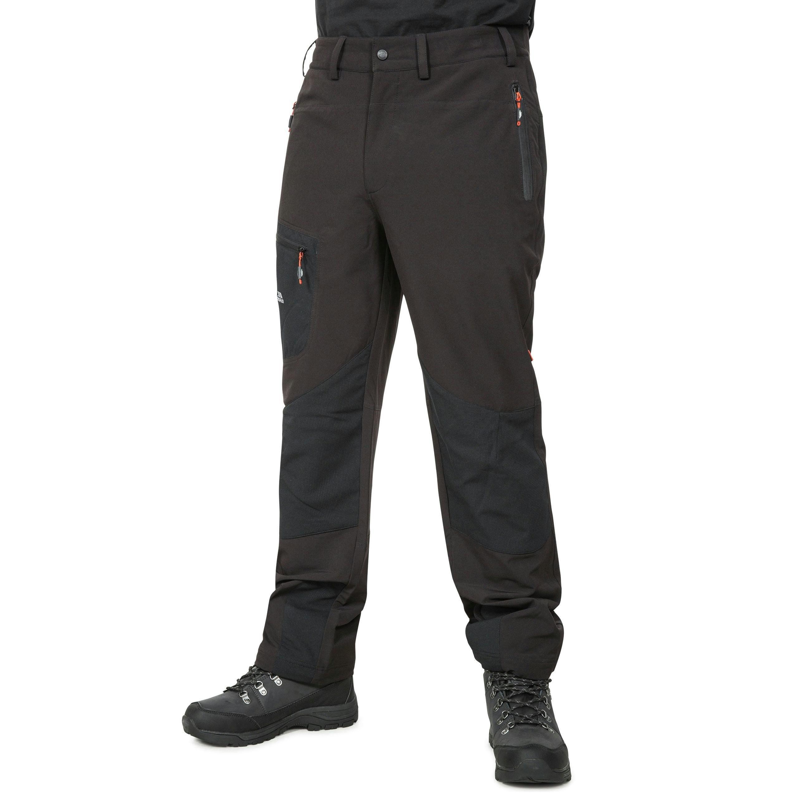 Trespass Mens Mosquito Repellent Cargo Trousers in Black Passcode , view 2 of 5