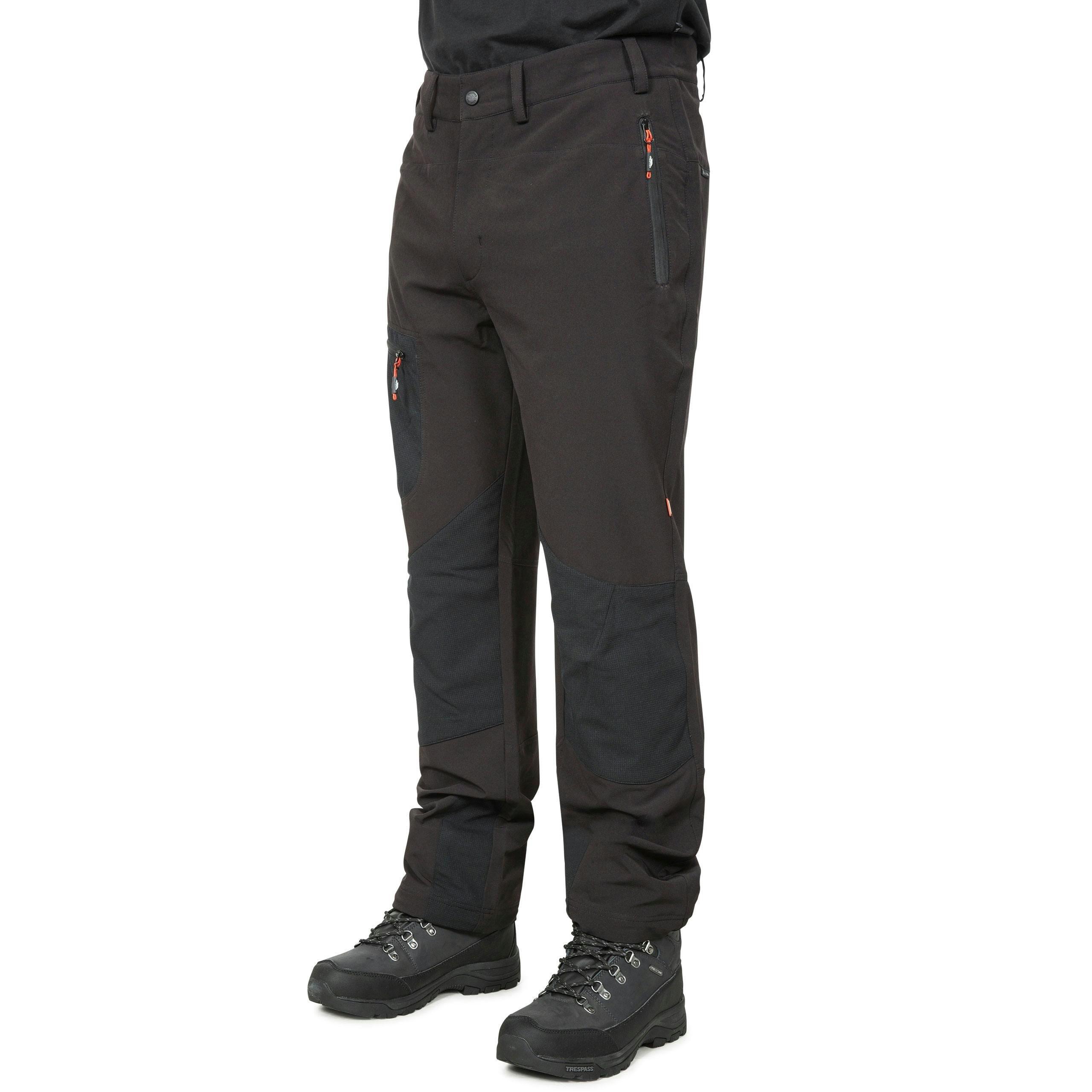 Trespass Mens Mosquito Repellent Cargo Trousers in Black Passcode , view 3 of 5