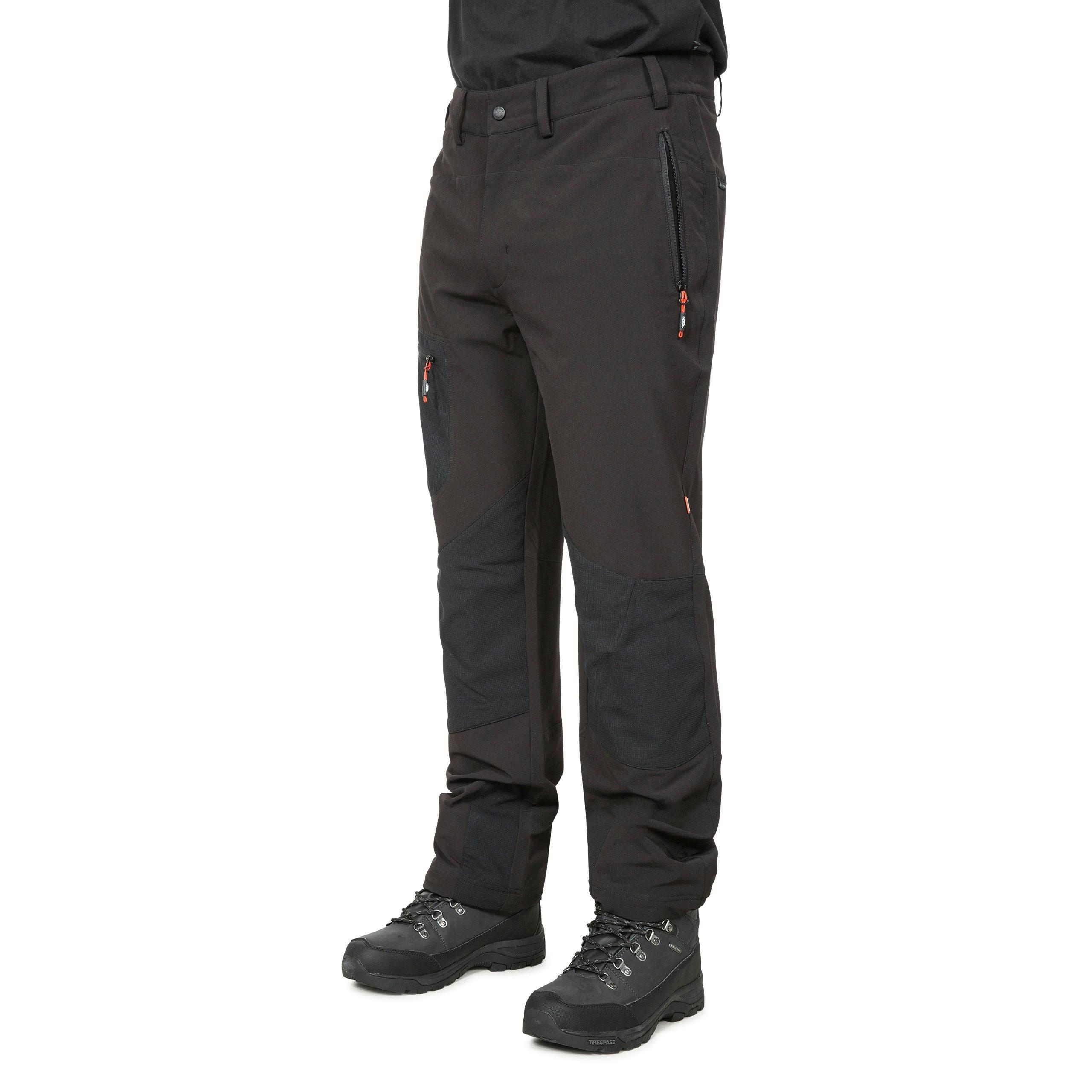 Trespass Mens Mosquito Repellent Cargo Trousers in Black Passcode , view 4 of 5