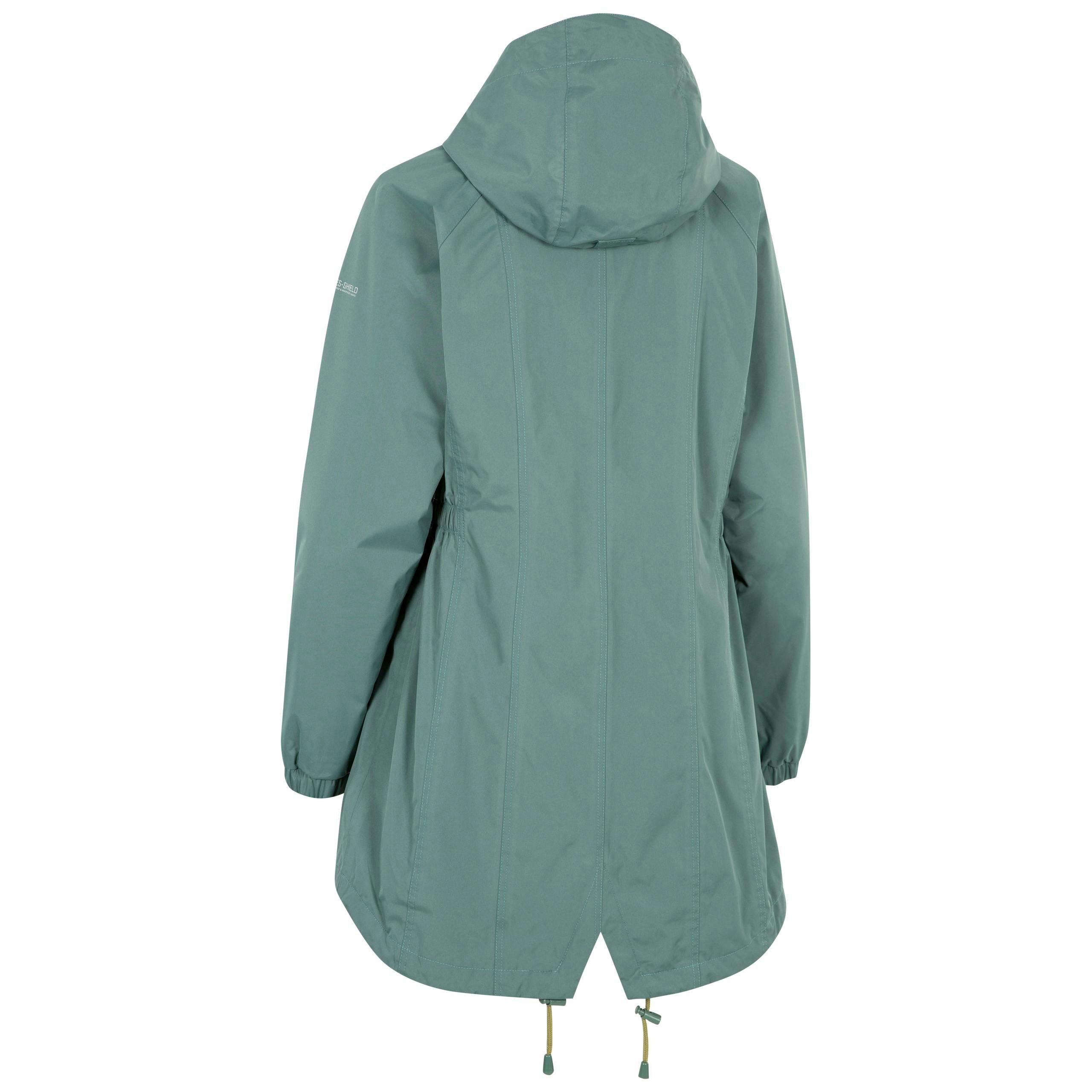 Trespass Womens Waterproof Jacket Daytrip in Spruce green , view 2 of 6