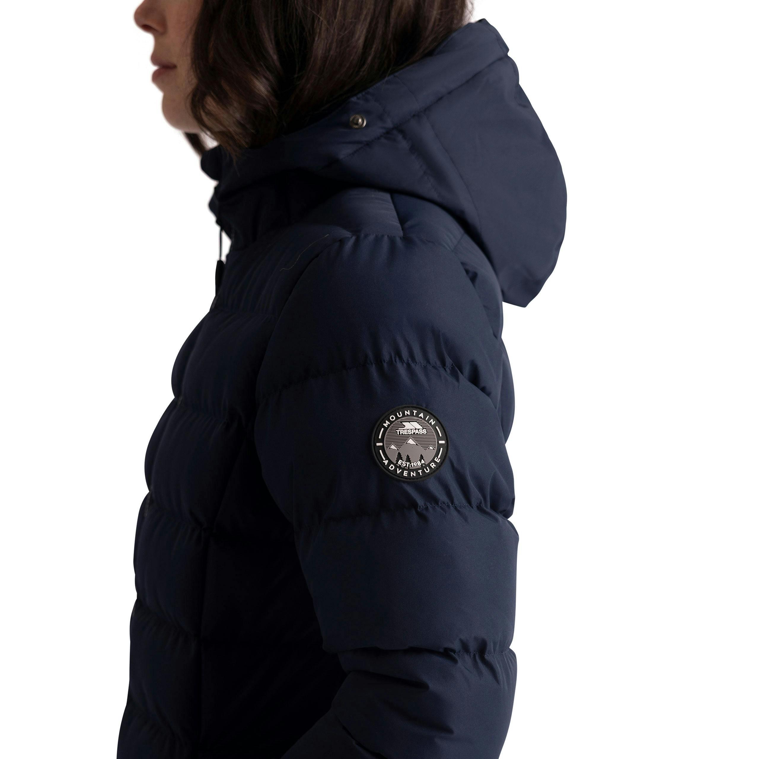 Womens Padded Jacket Audible in Navy , view 6 of 6