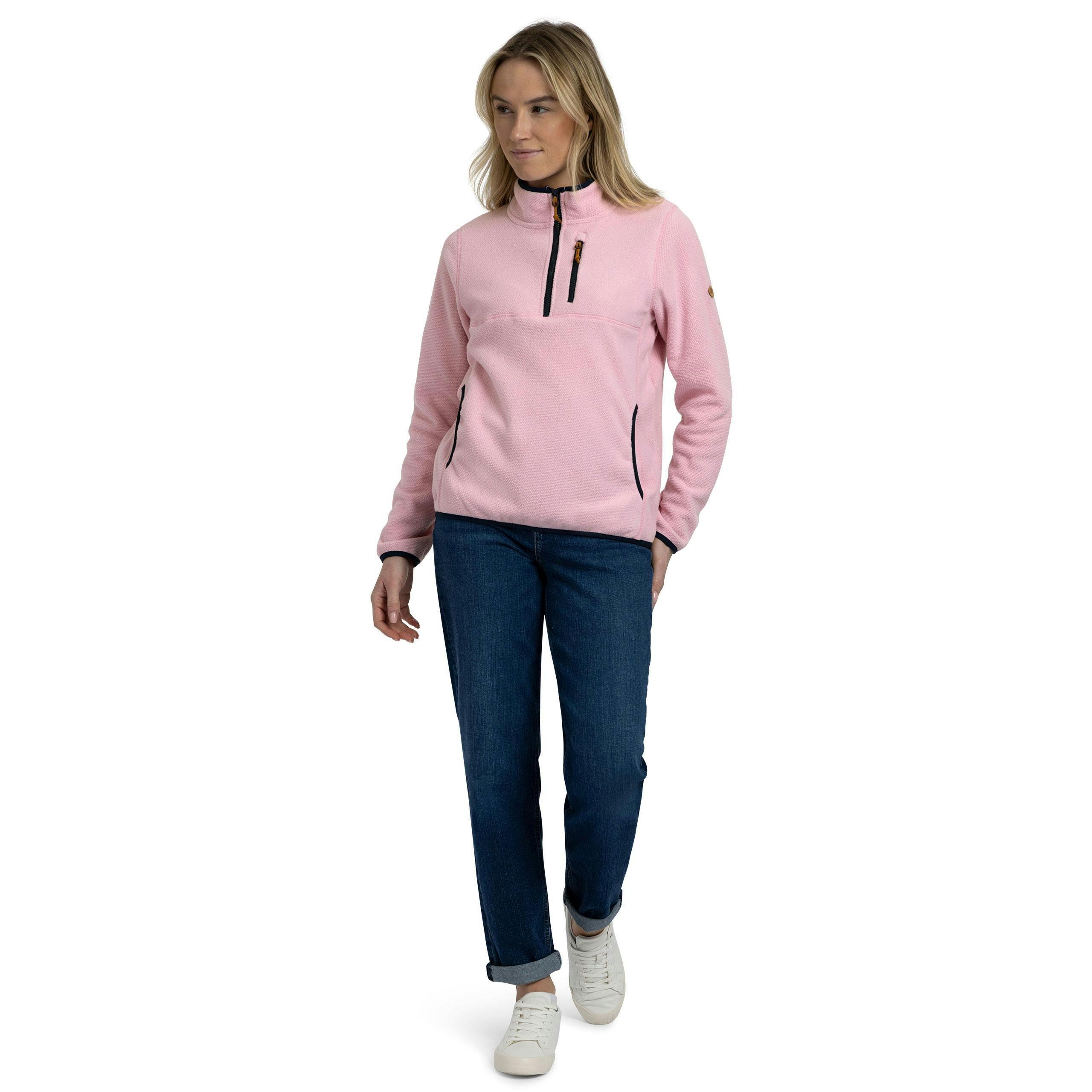 Womens Fleece Tister in Pink Peony , view 4 of 6