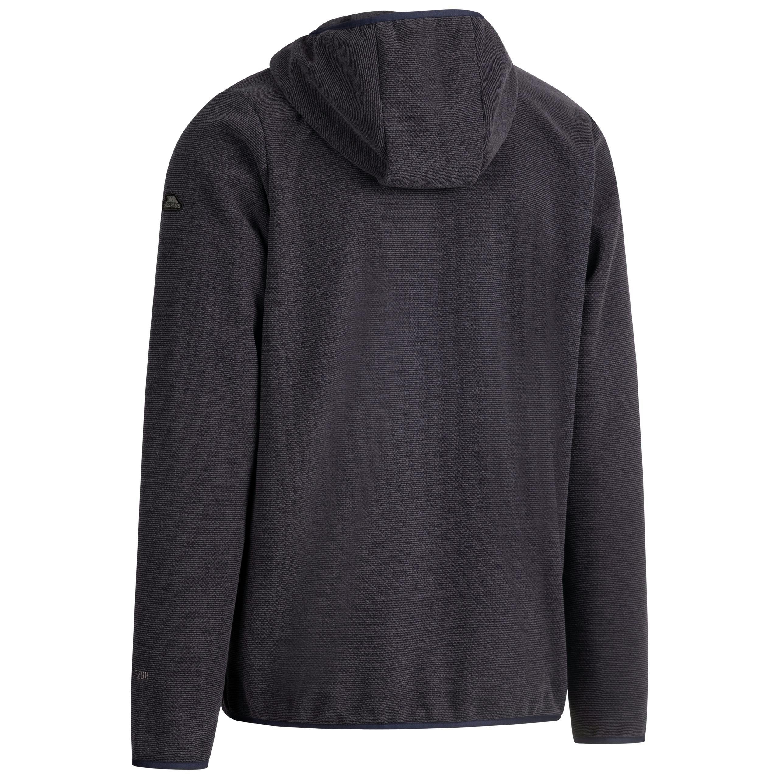 Mens Full Zip Fleece Brian in Indigo Tone , view 2 of 6