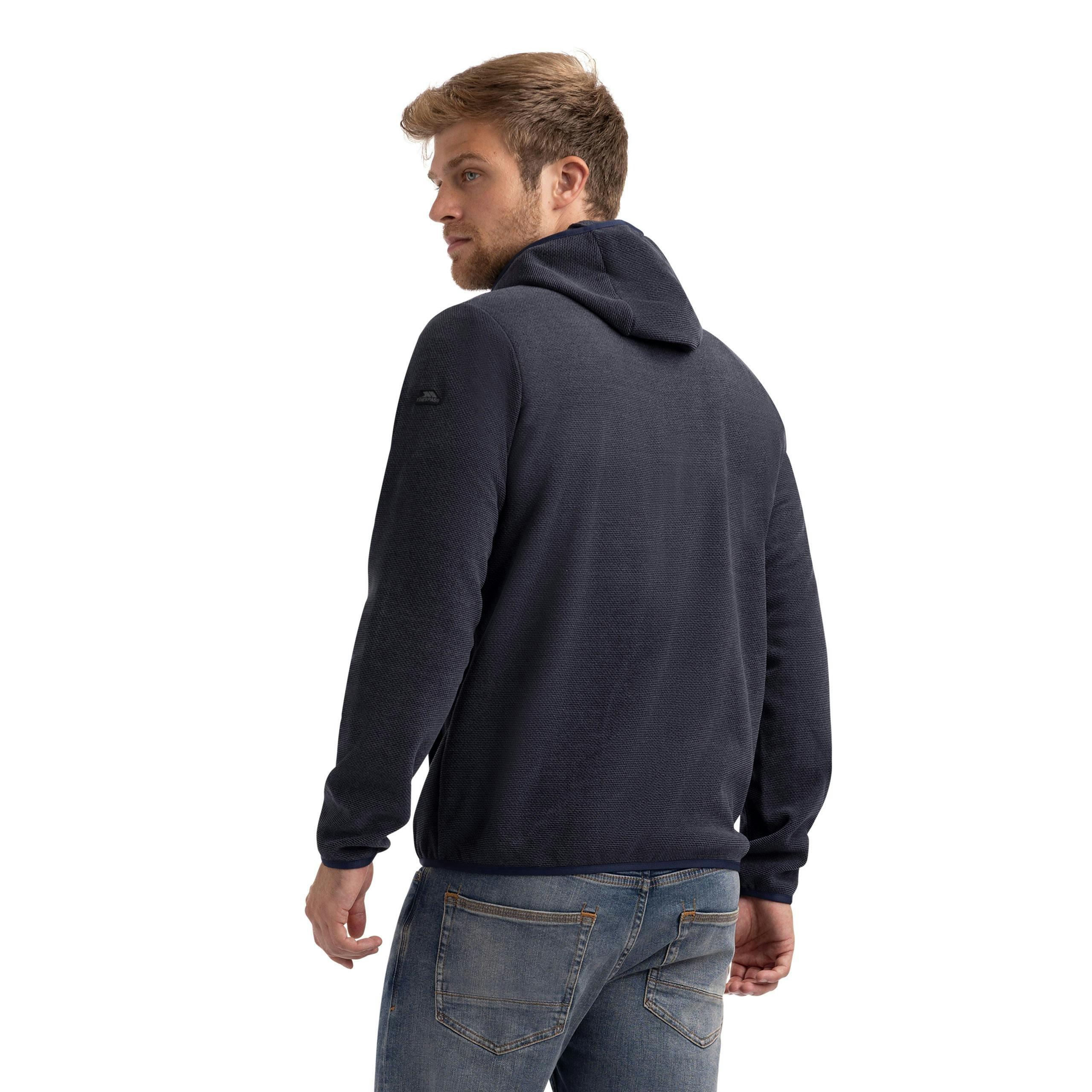 Mens Full Zip Fleece Brian in Indigo Tone , view 6 of 6