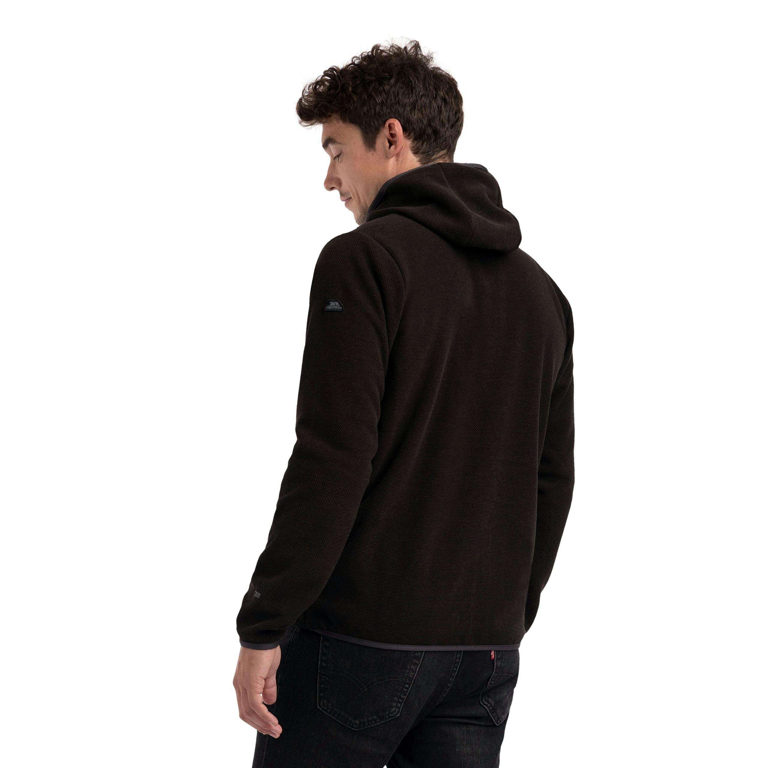 Mens Full Zip Fleece Brian in Charcoal , view 6 of 6