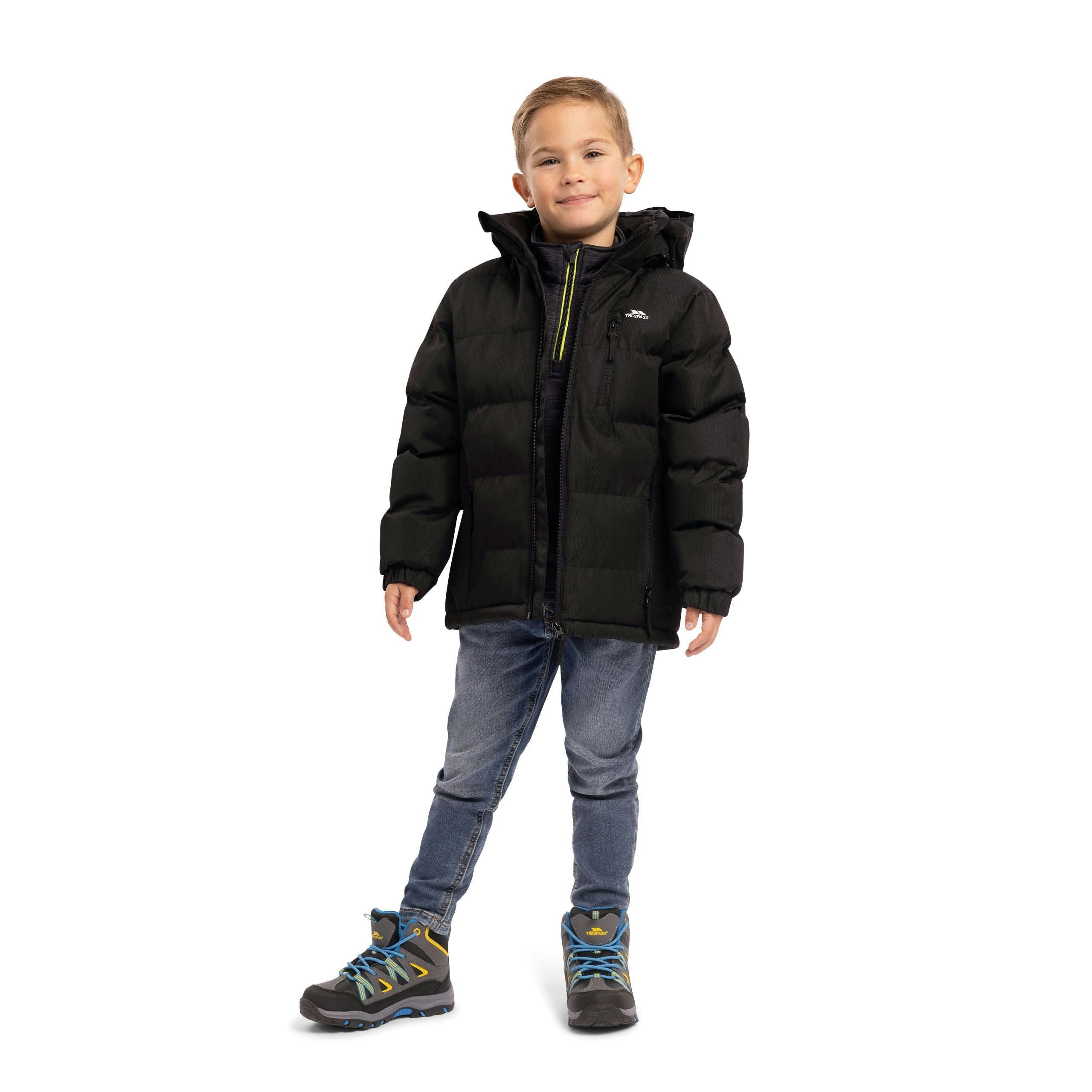 Trespass Boys Padded Casual Jacket in Black Tuff , view 2 of 6