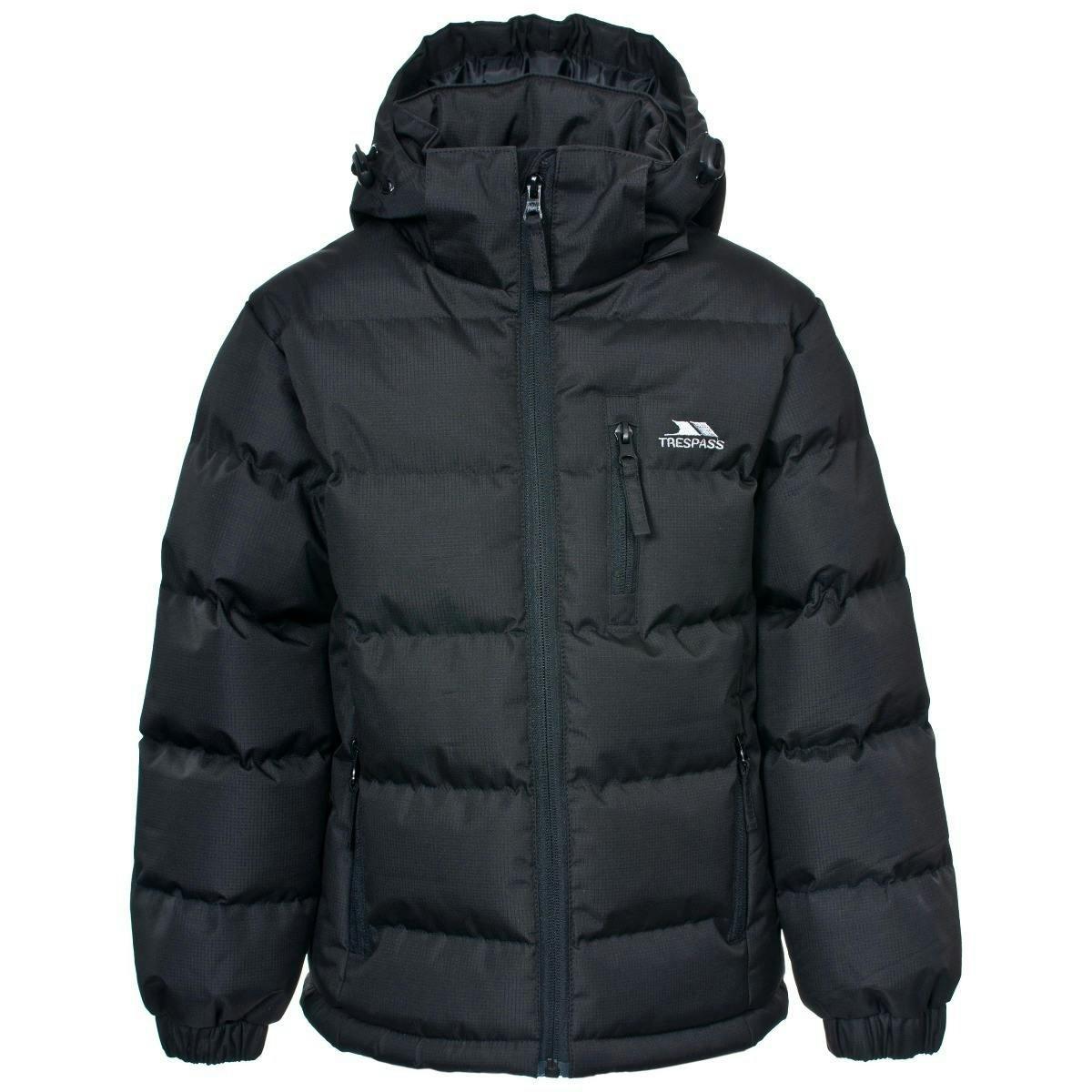 Trespass Boys Padded Casual Jacket in Black Tuff , view 6 of 6