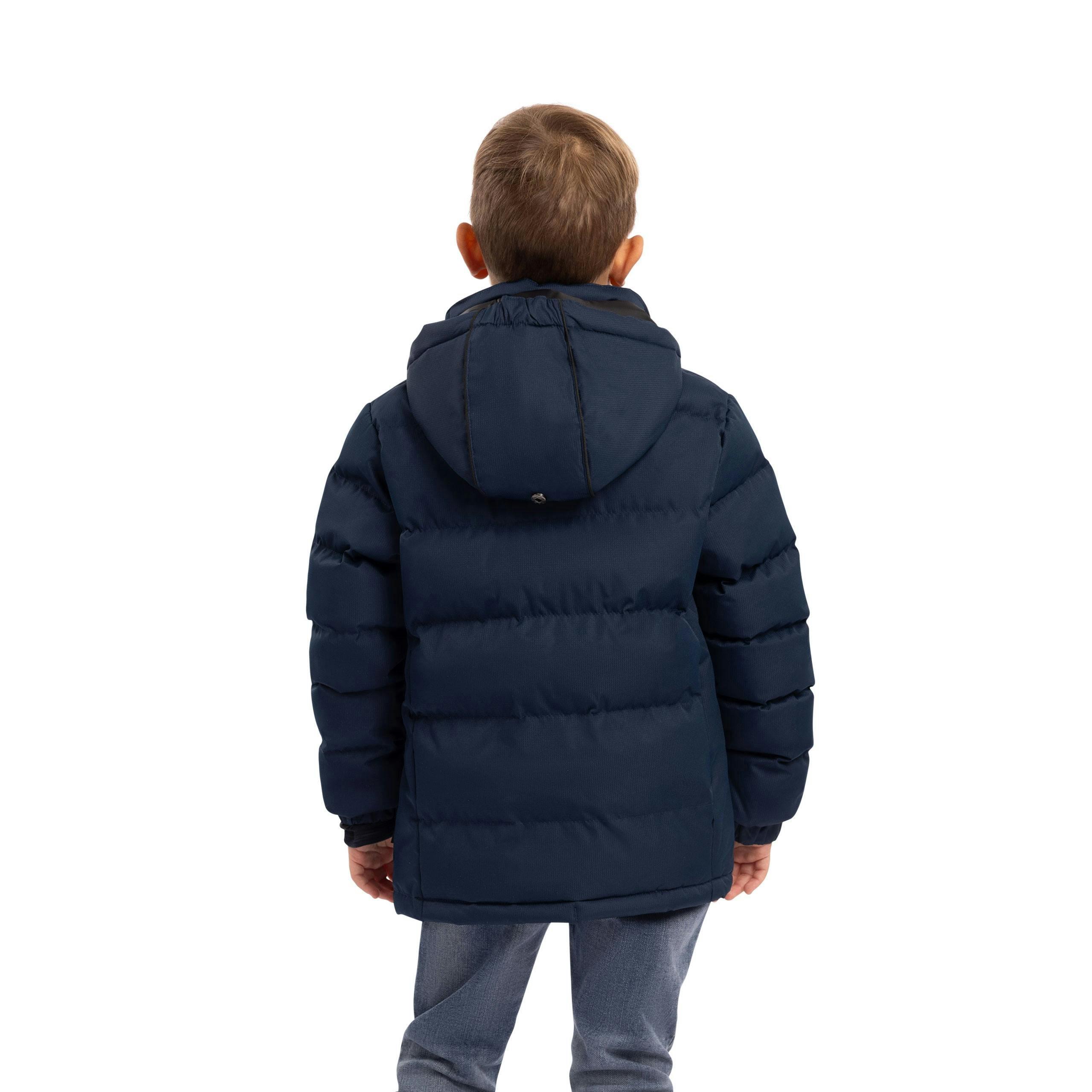 Trespass Boys Padded Casual Jacket in Navy Tuff , view 3 of 6