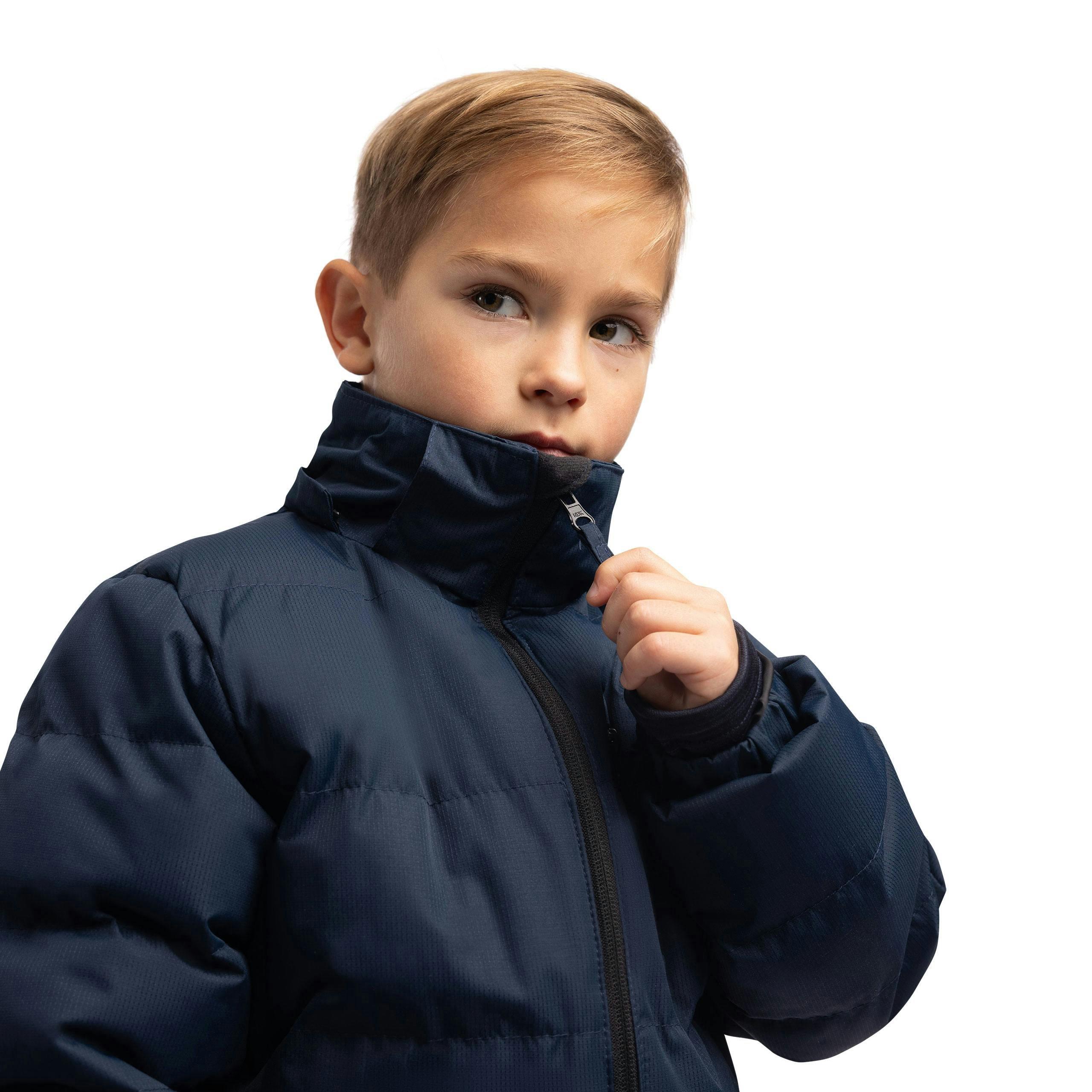Trespass Boys Padded Casual Jacket in Navy Tuff , view 5 of 6