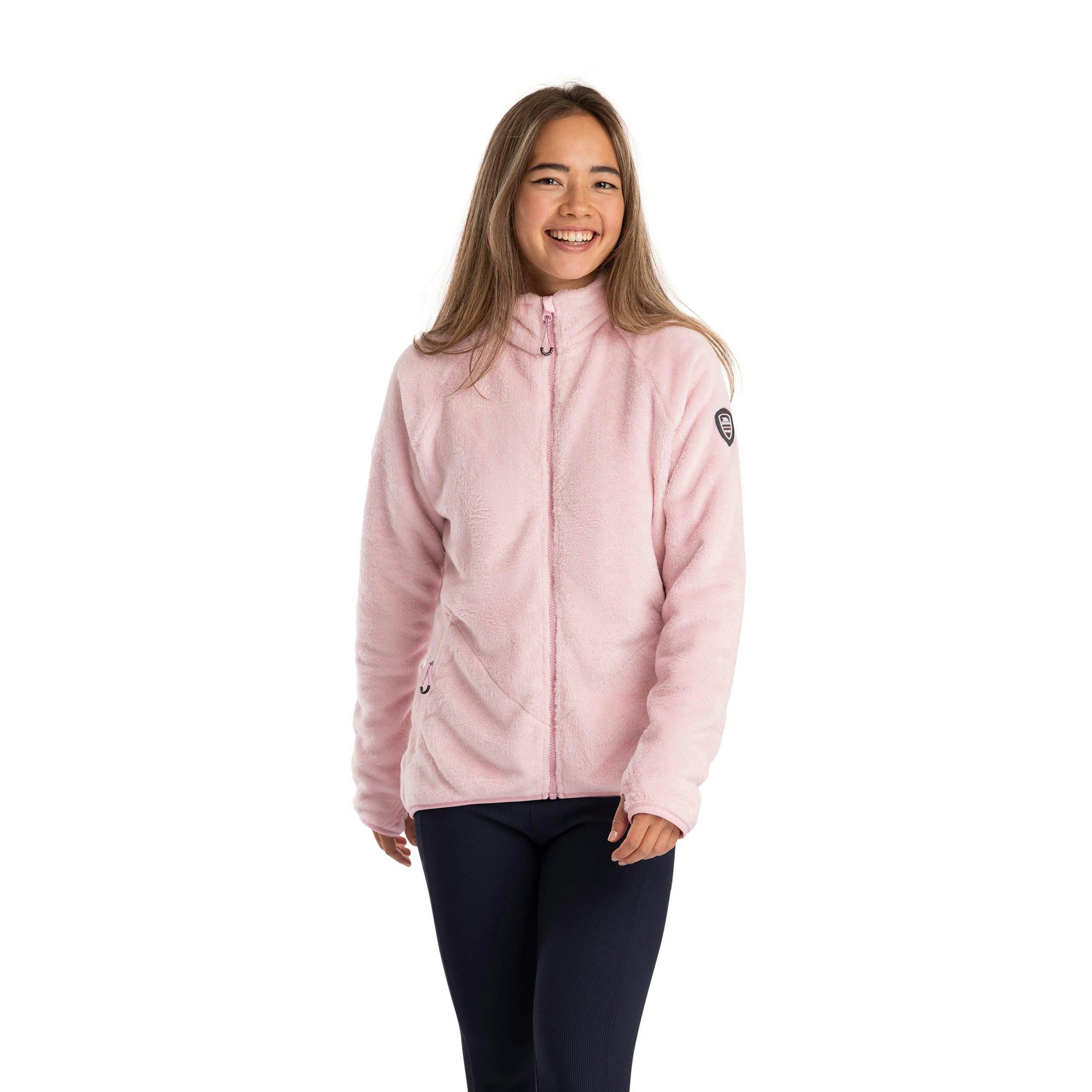 Womens Soft Furry Fleece Jacket Telltale in Carnation , view 4 of 6