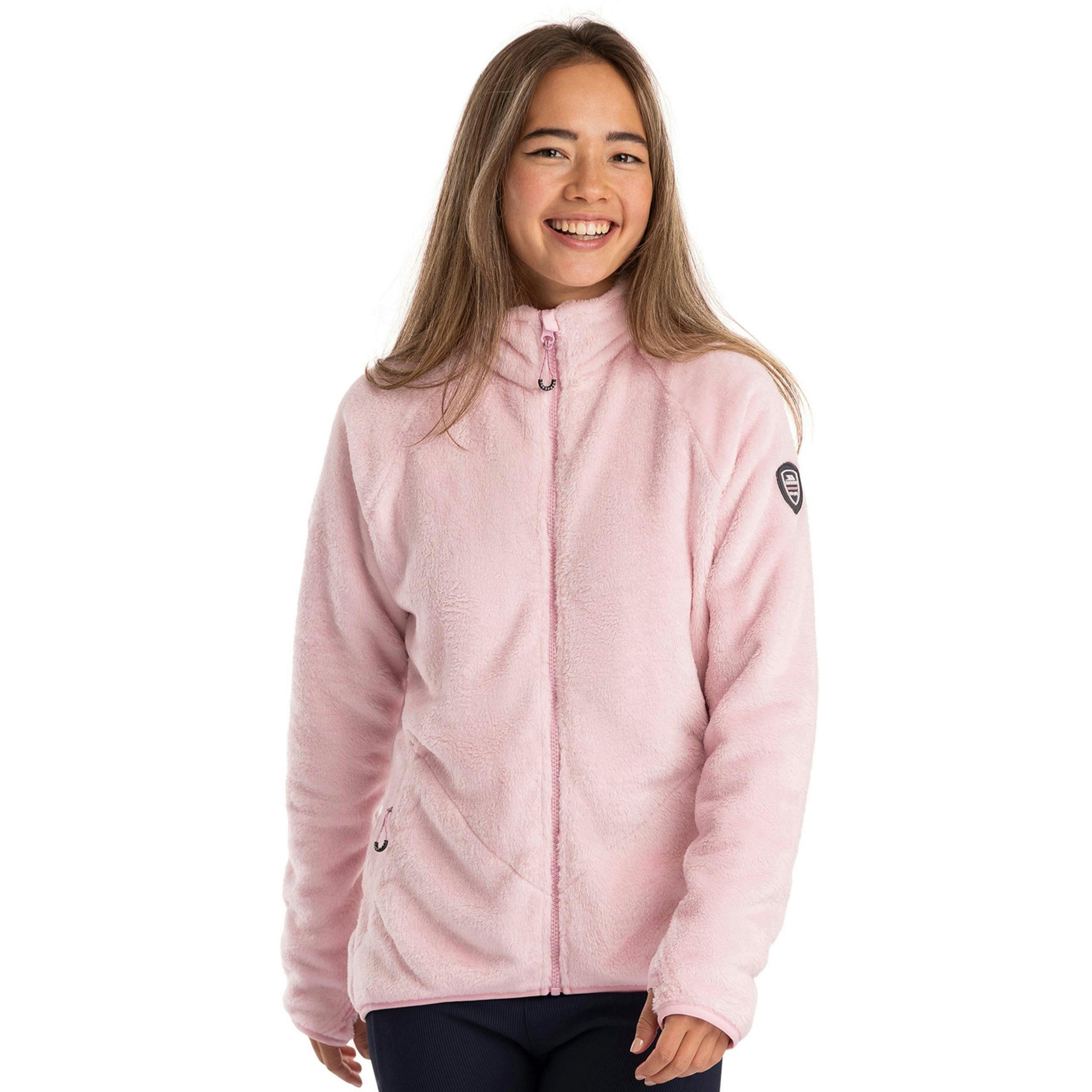 Womens Soft Furry Fleece Jacket Telltale in Carnation , view 5 of 6