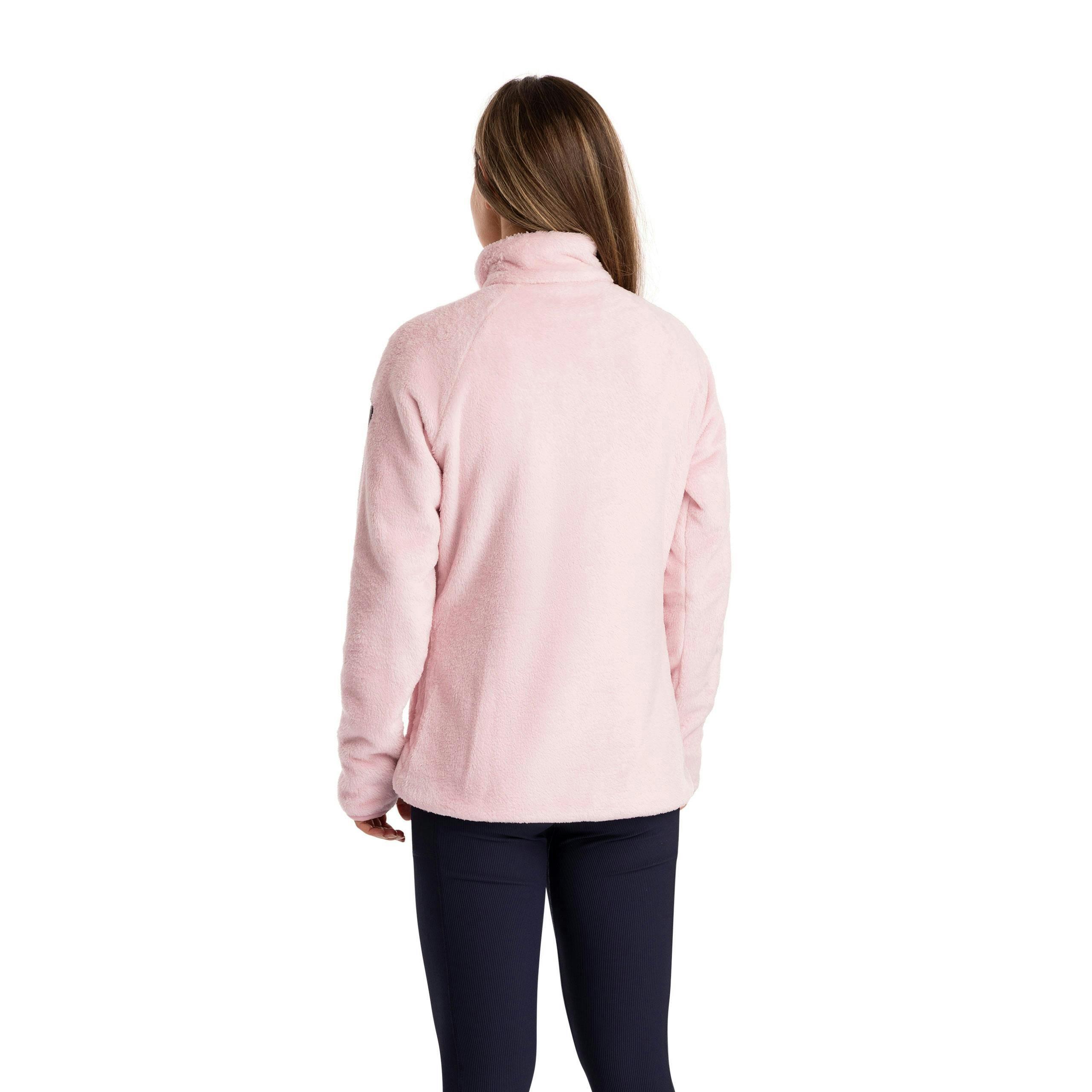 Womens Soft Furry Fleece Jacket Telltale in Carnation , view 6 of 6