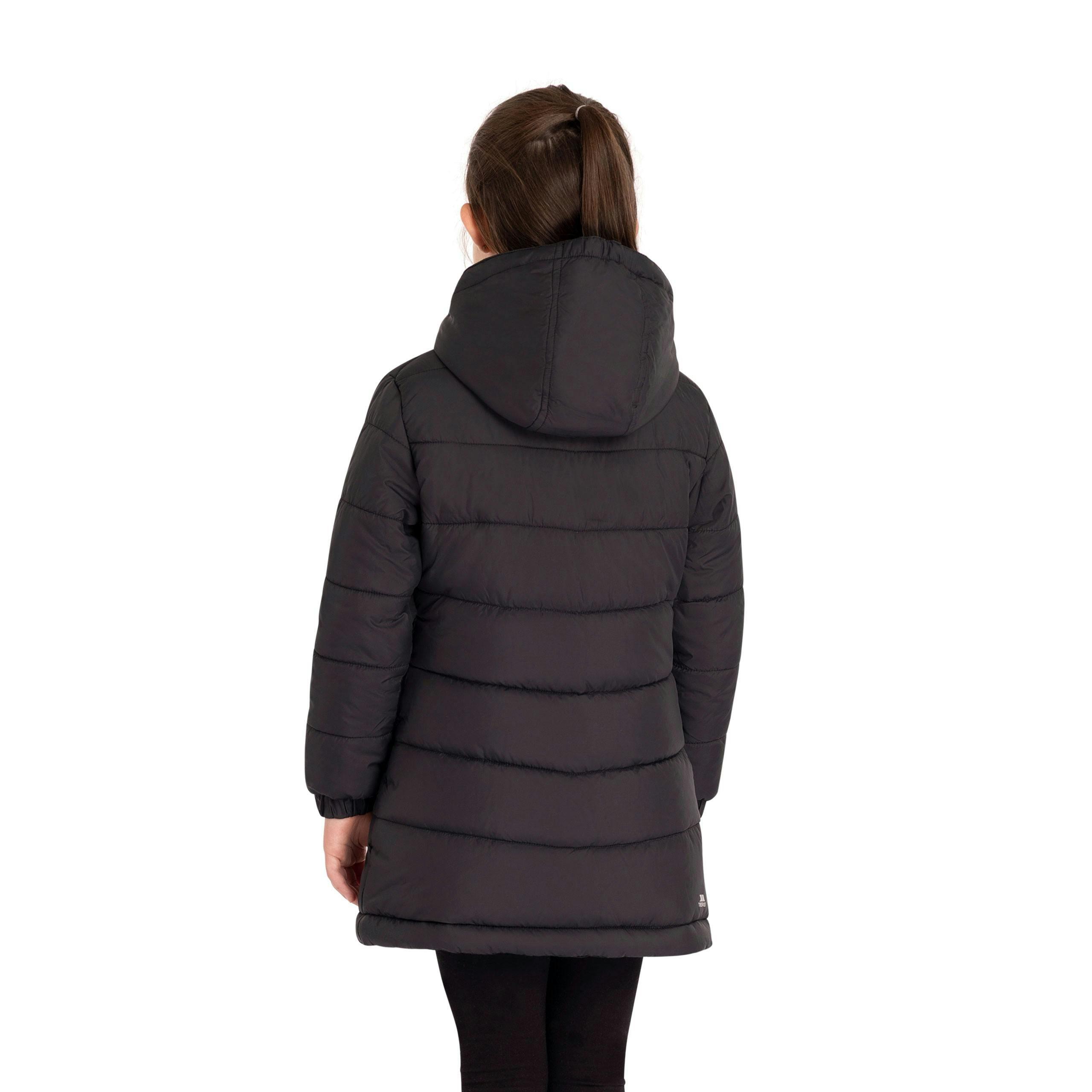 Girls Quilted Jacket Sellster in Black , view 5 of 6