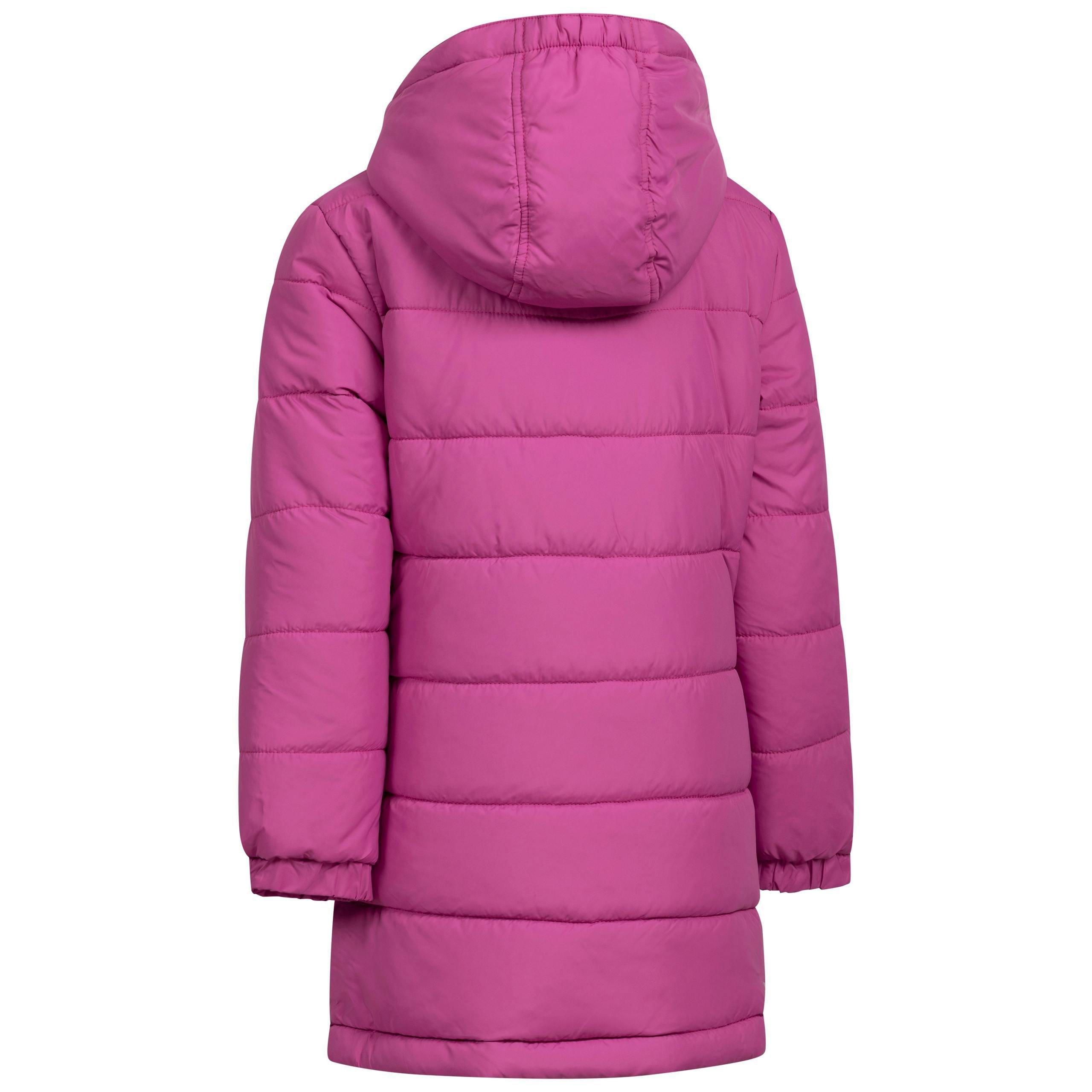 Girls Quilted Jacket Sellster in Deep Pink , view 2 of 6