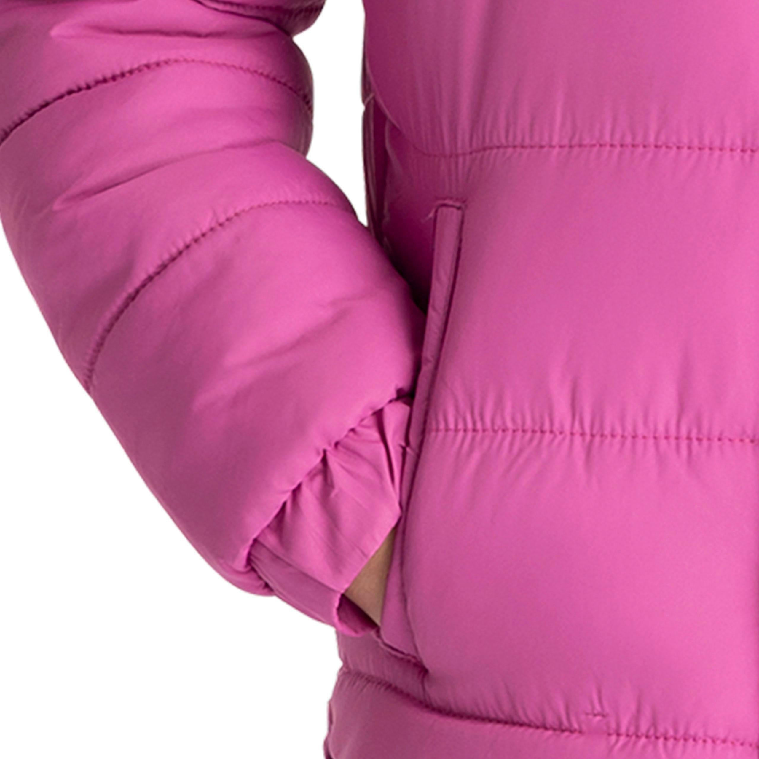 Girls Quilted Jacket Sellster in Deep Pink , view 4 of 6