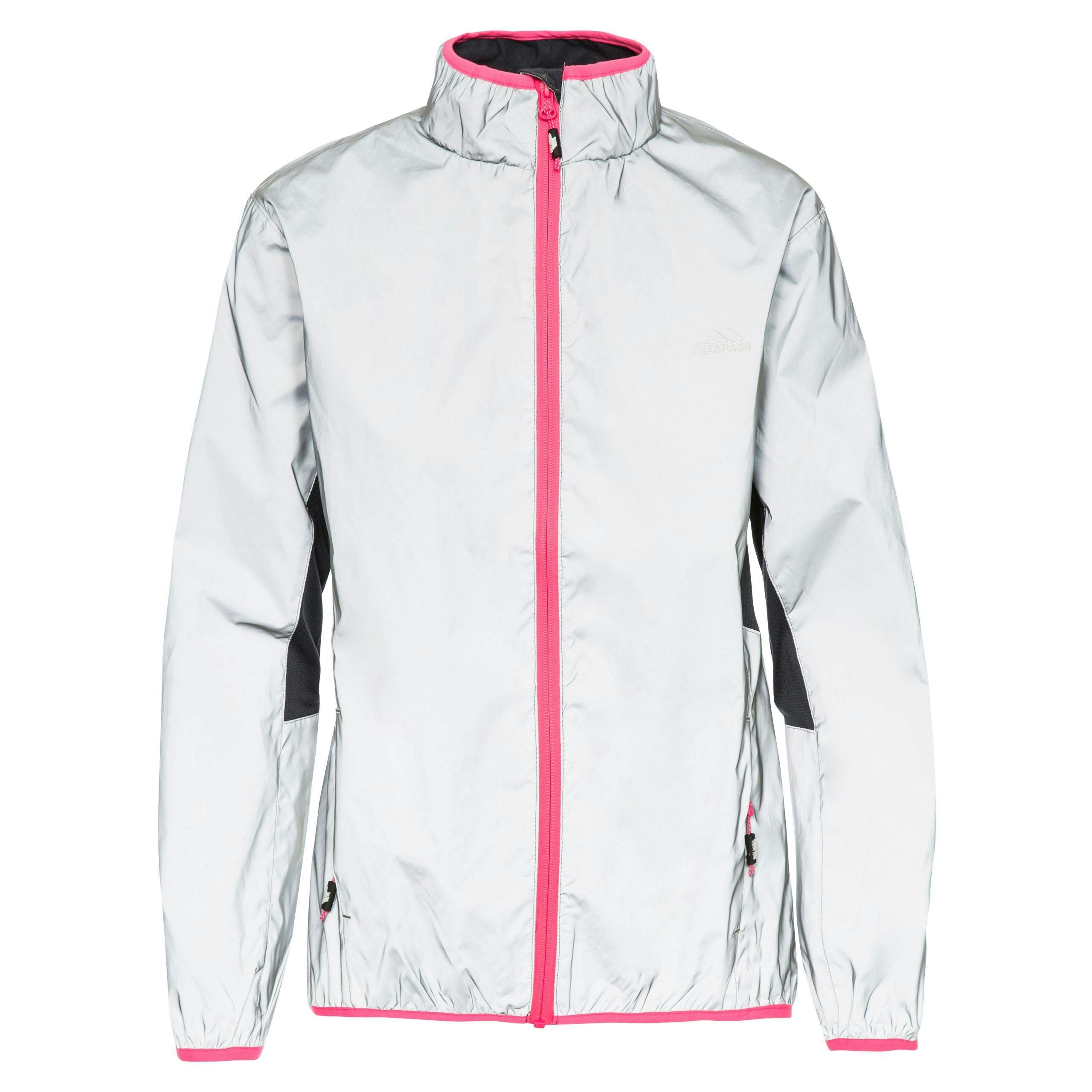 Trespass Womens Reflective Active Jacket in Light Grey Lumi | Clarks UK