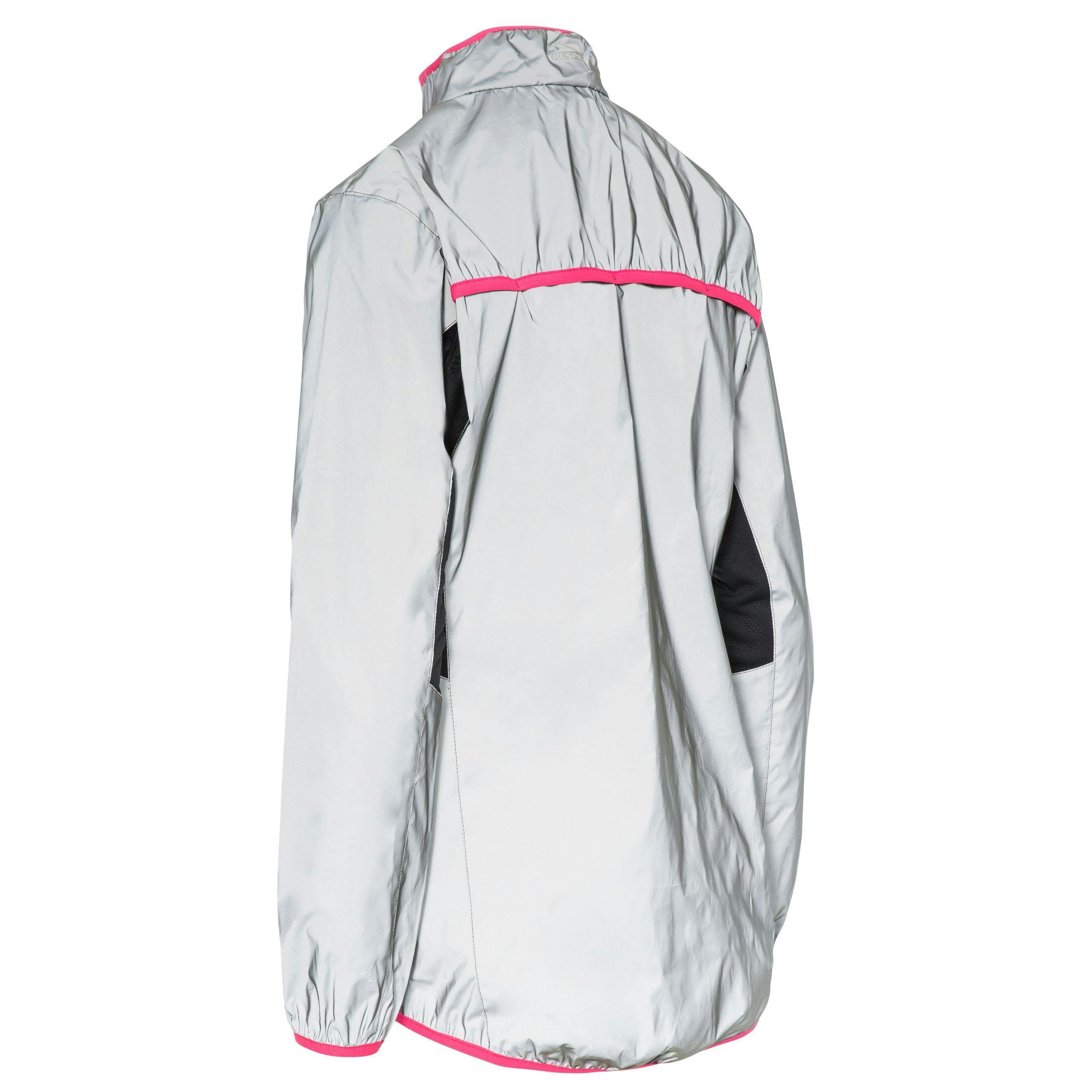 Trespass Womens Reflective Active Jacket in Light Grey Lumi | Clarks UK