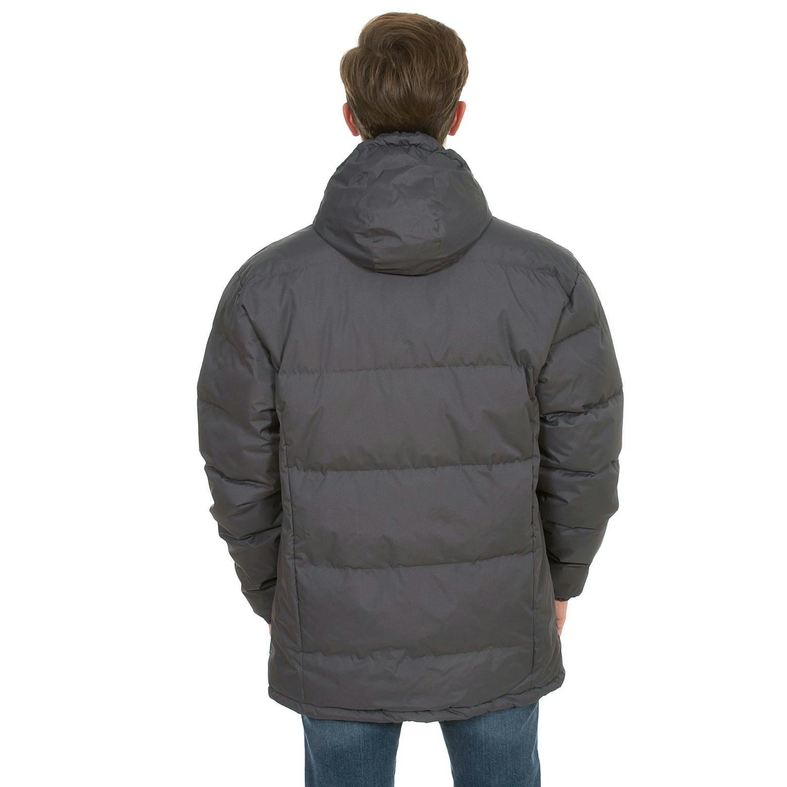 Trespass Mens Hooded Padded Casual Jacket in Grey Clip , view 6 of 6