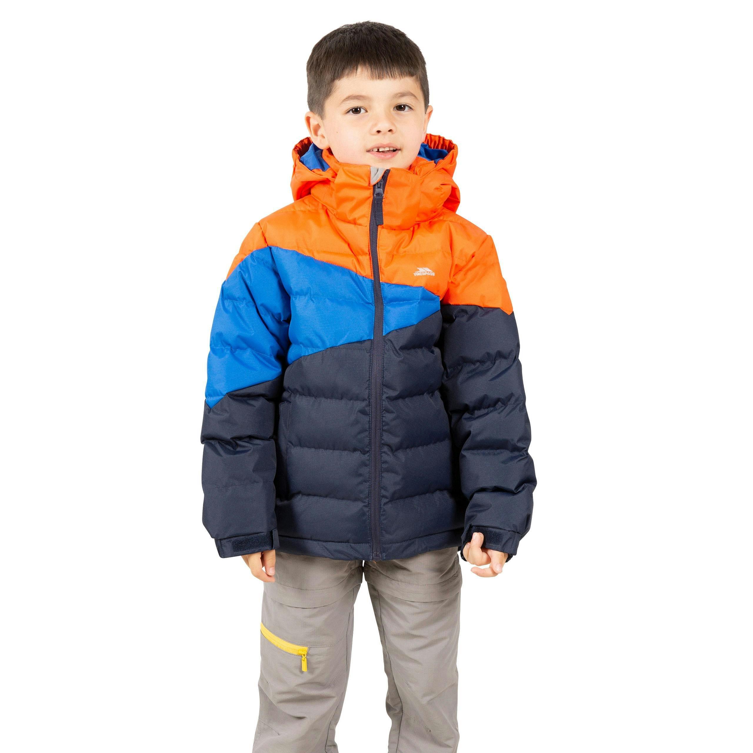 Trespass Kids Padded Jacket in Navy Layout , view 3 of 6