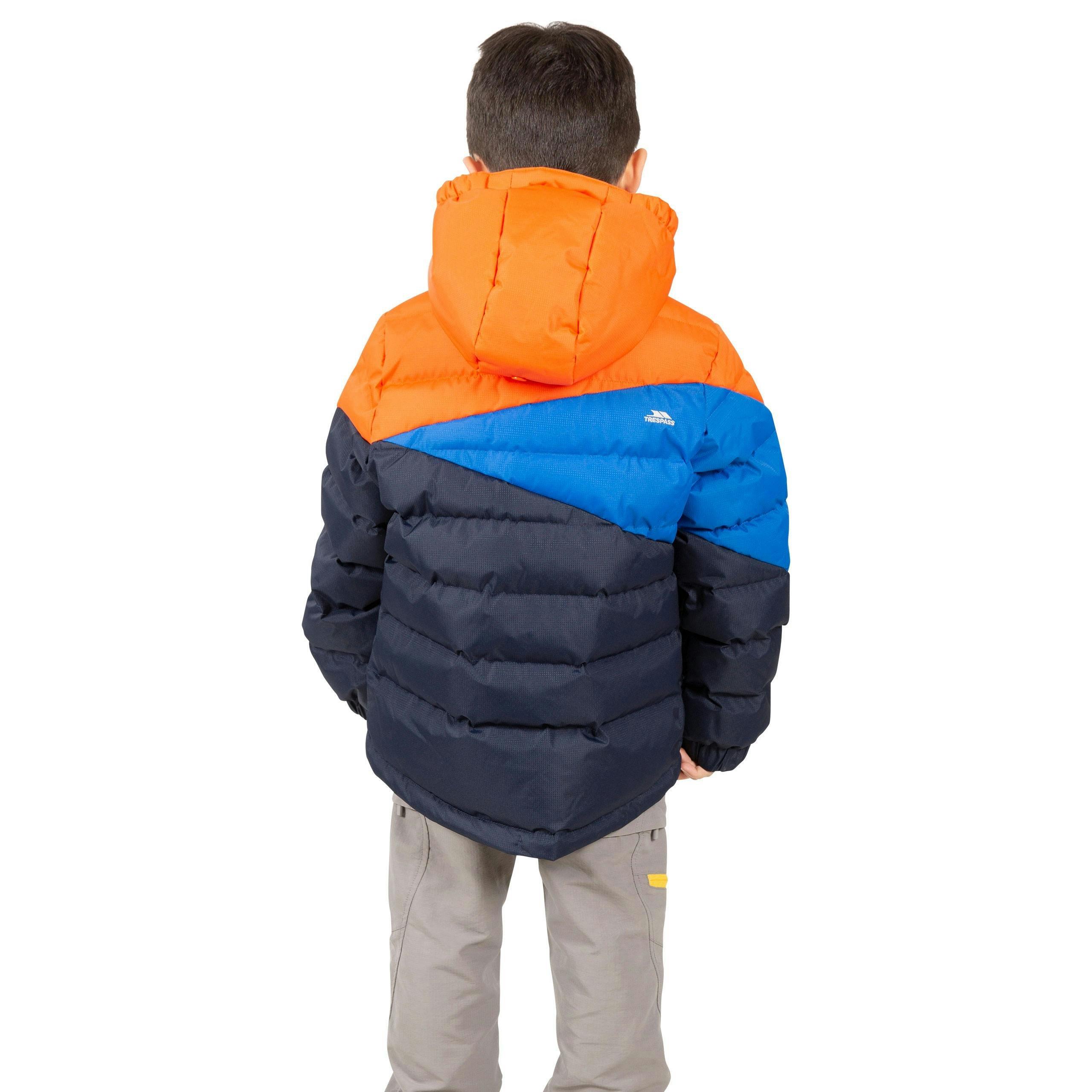 Trespass Kids Padded Jacket in Navy Layout , view 4 of 6