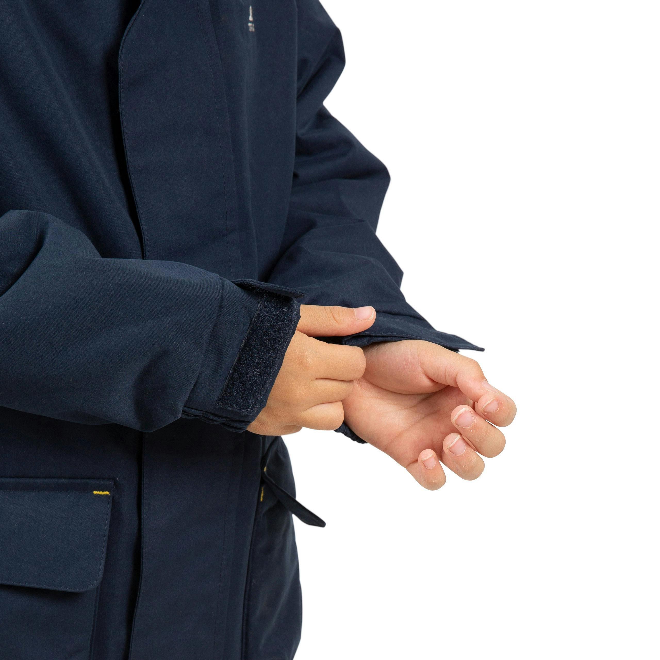 Trespass Kids Waterproof Parka Jacket in Navy Upbeat , view 6 of 6