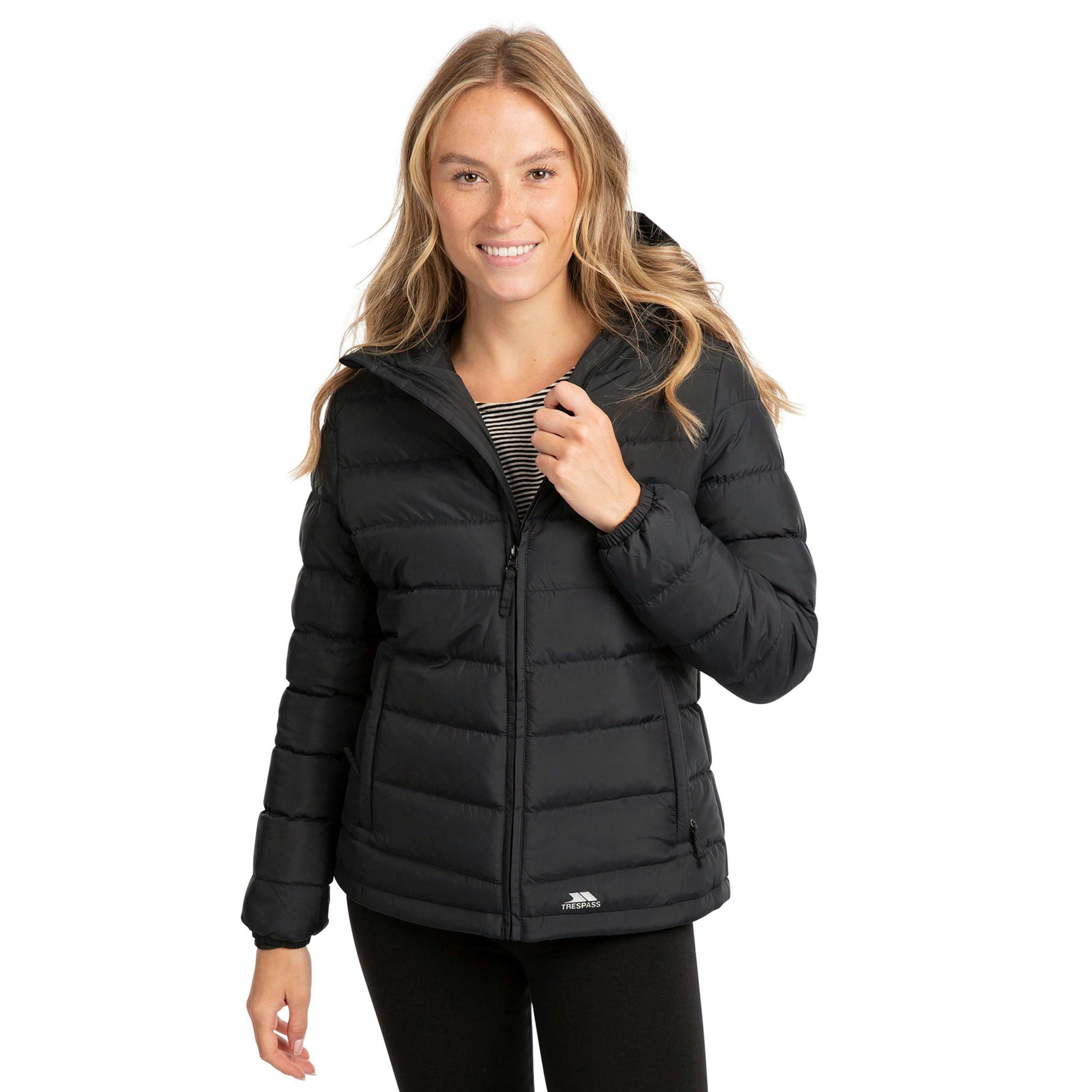 Trespass Womens Padded Jacket in Black Elegant , view 3 of 6