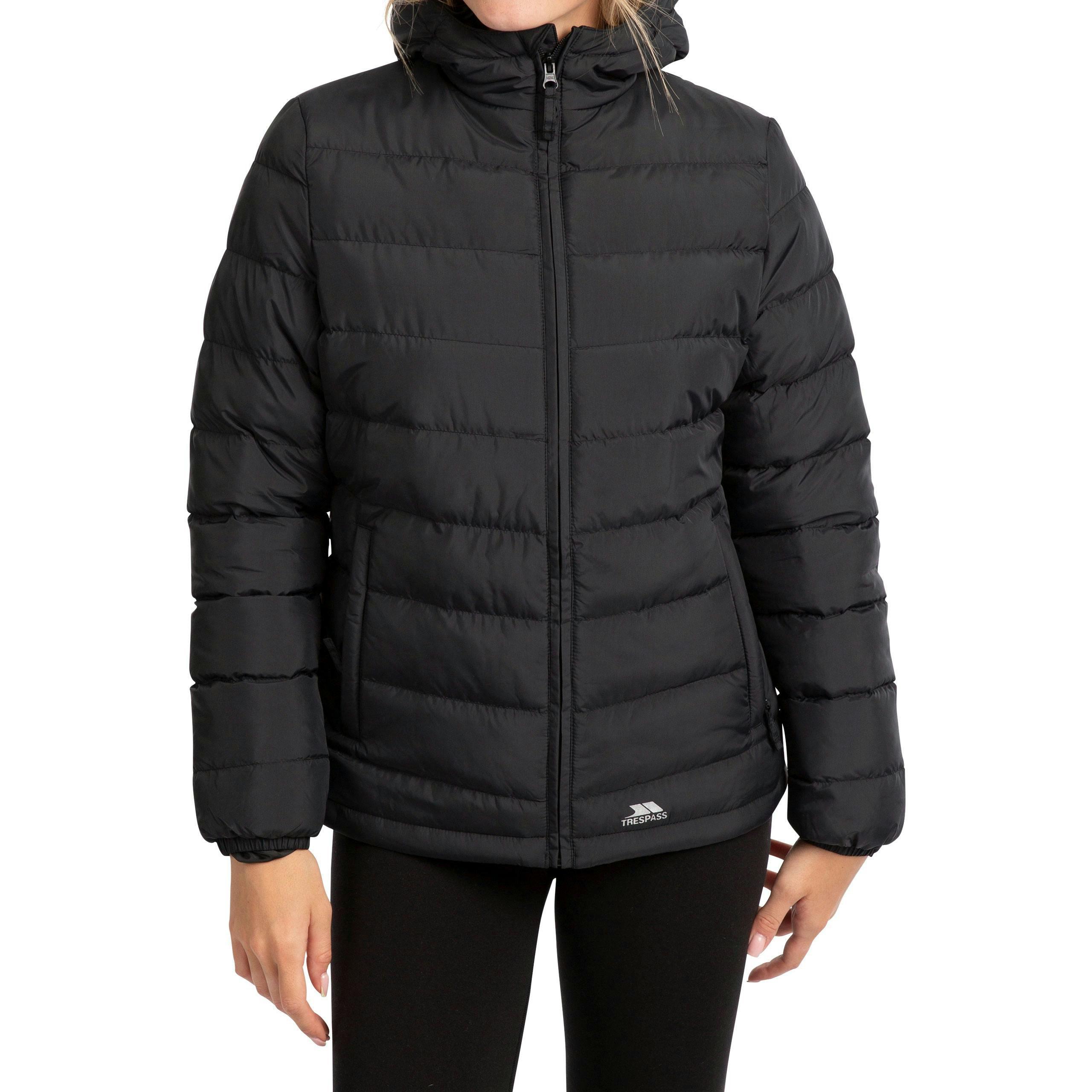 Trespass Womens Padded Jacket in Black Elegant , view 6 of 6