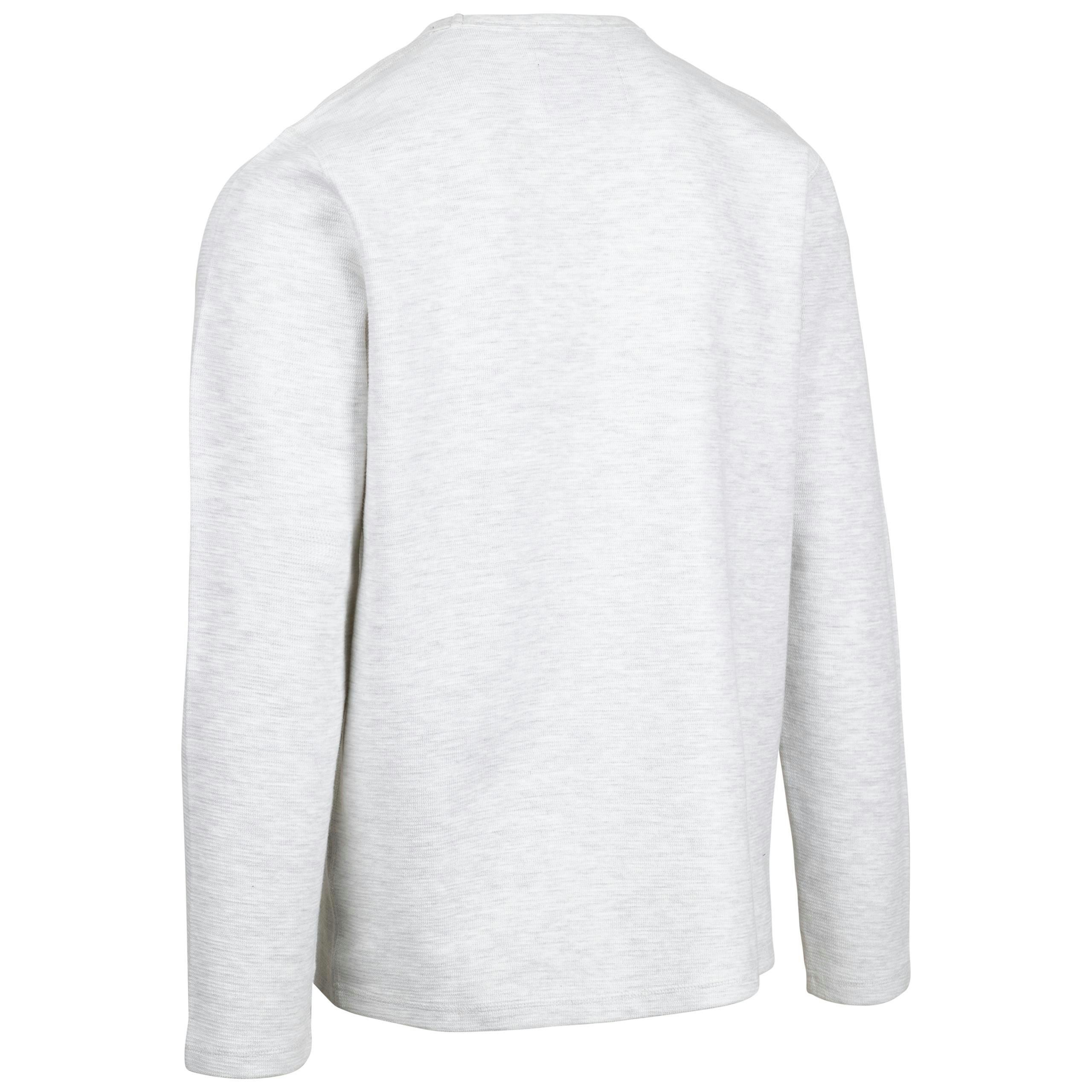 Trespass Mens Casual Sweater Calverley in Off White Marl , view 2 of 2