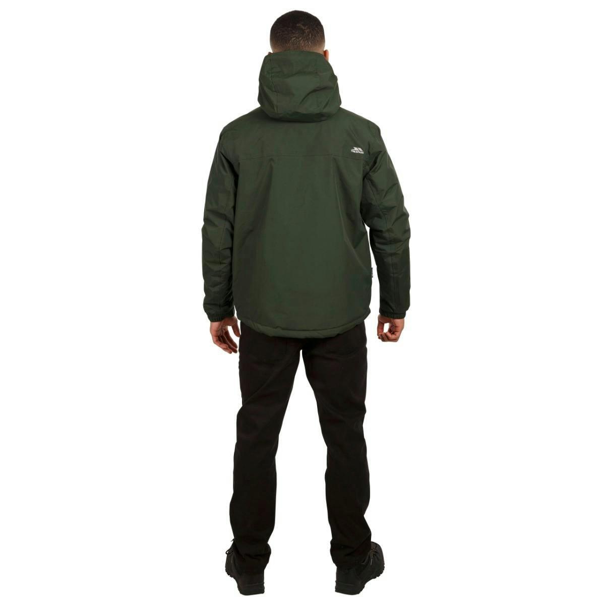 Trespass Mens Waterproof Jacket in Khaki Donelly , view 4 of 6