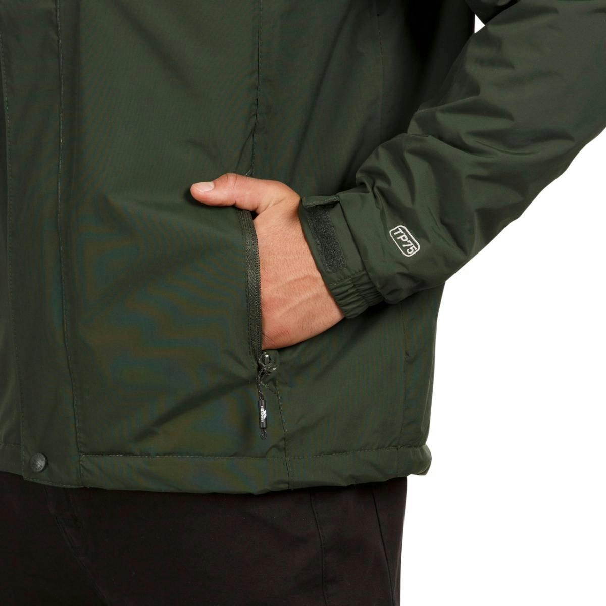 Trespass Mens Waterproof Jacket in Khaki Donelly , view 6 of 6
