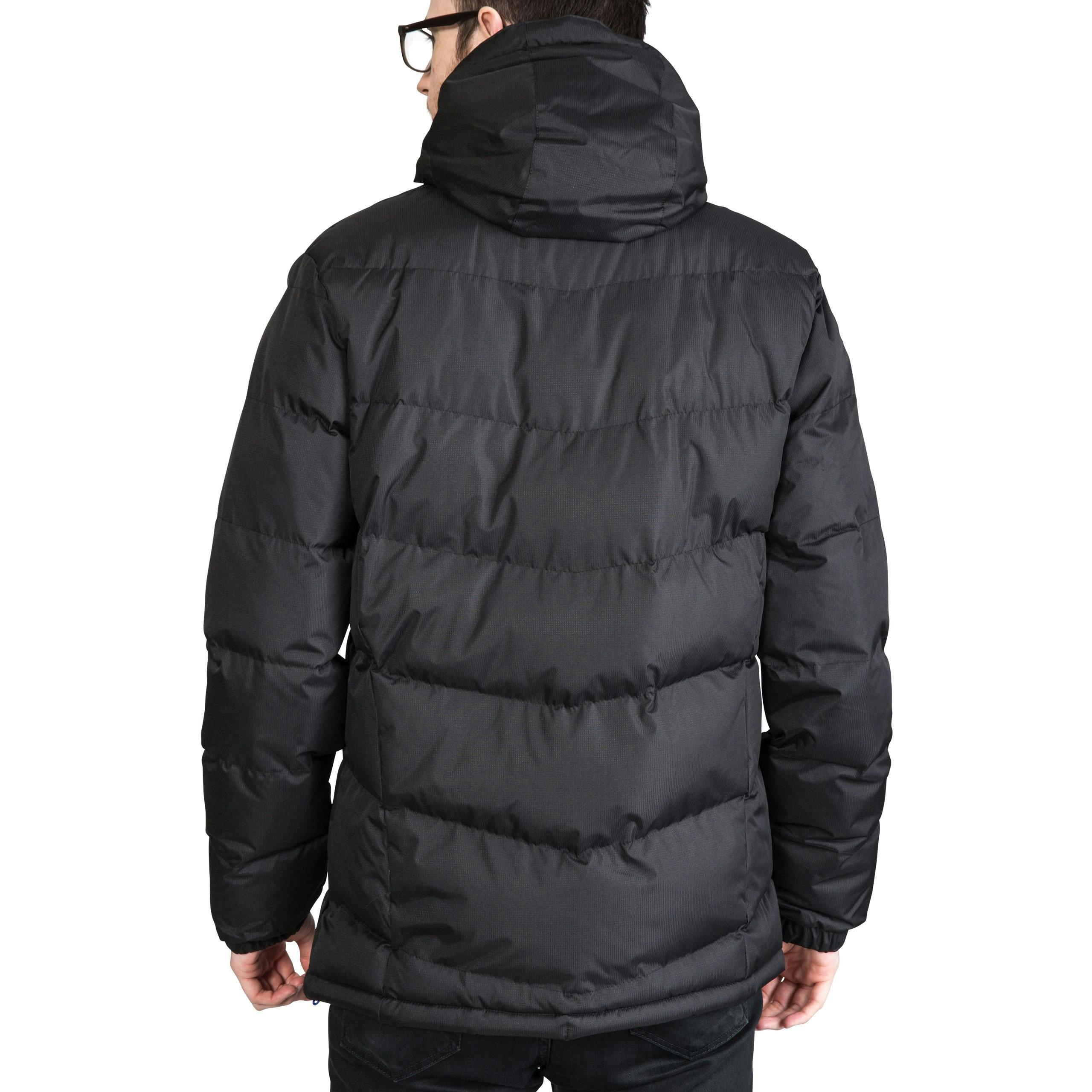 Trespass Mens Padded Casual Jacket in Black Blustery , view 3 of 6