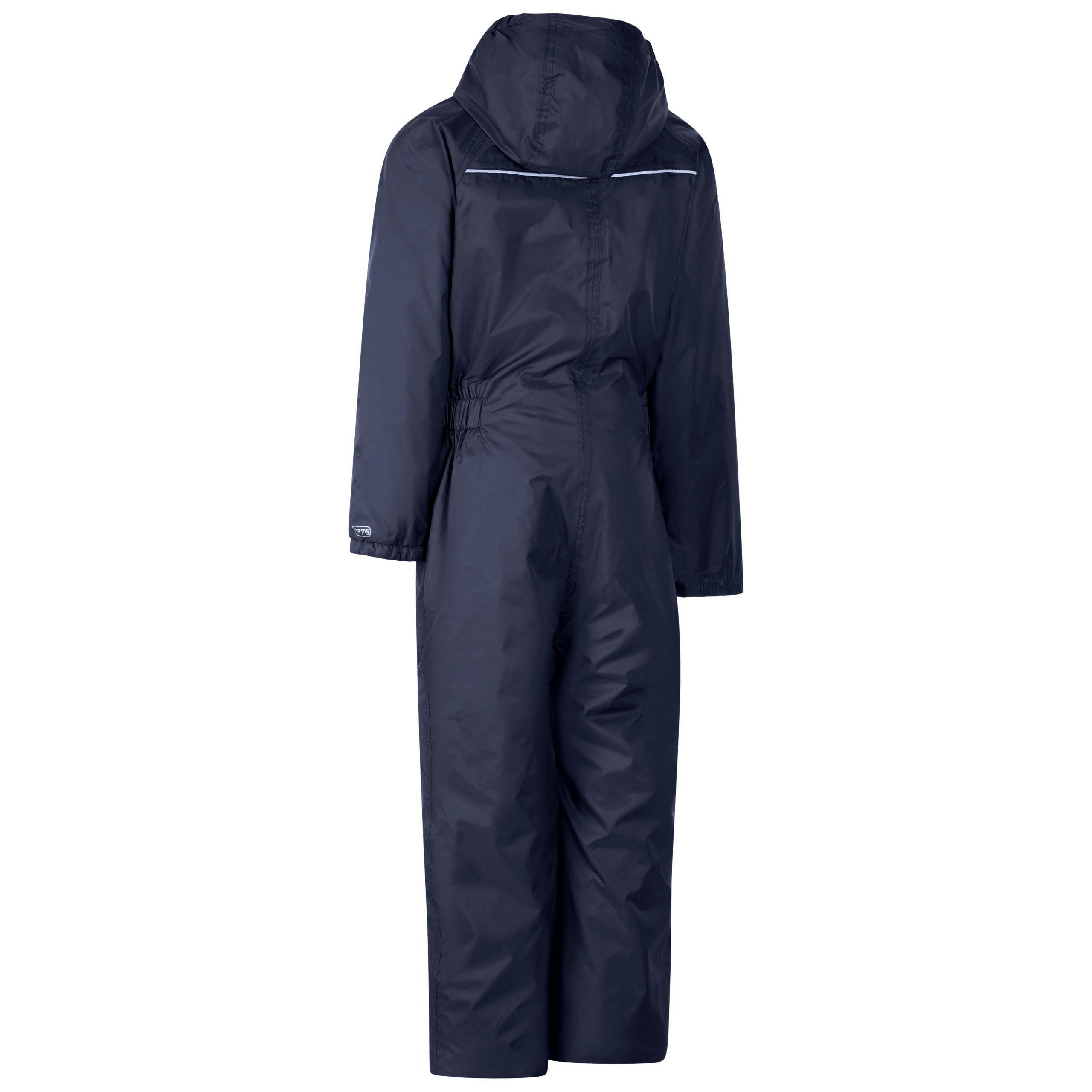 Trespass Kids Rain Suit Dripdrop in Navy , view 2 of 5
