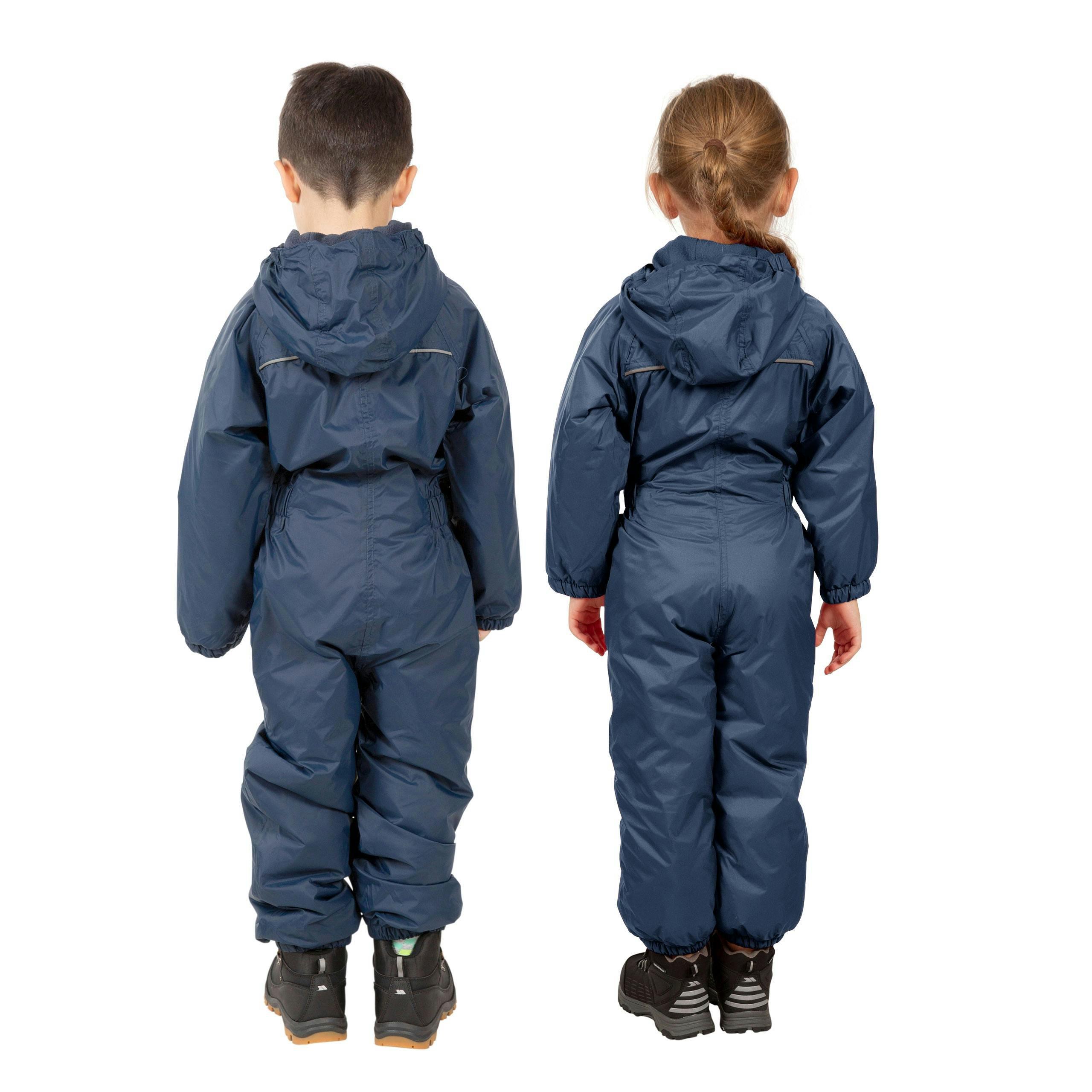 Trespass Kids Rain Suit Dripdrop in Navy , view 5 of 5