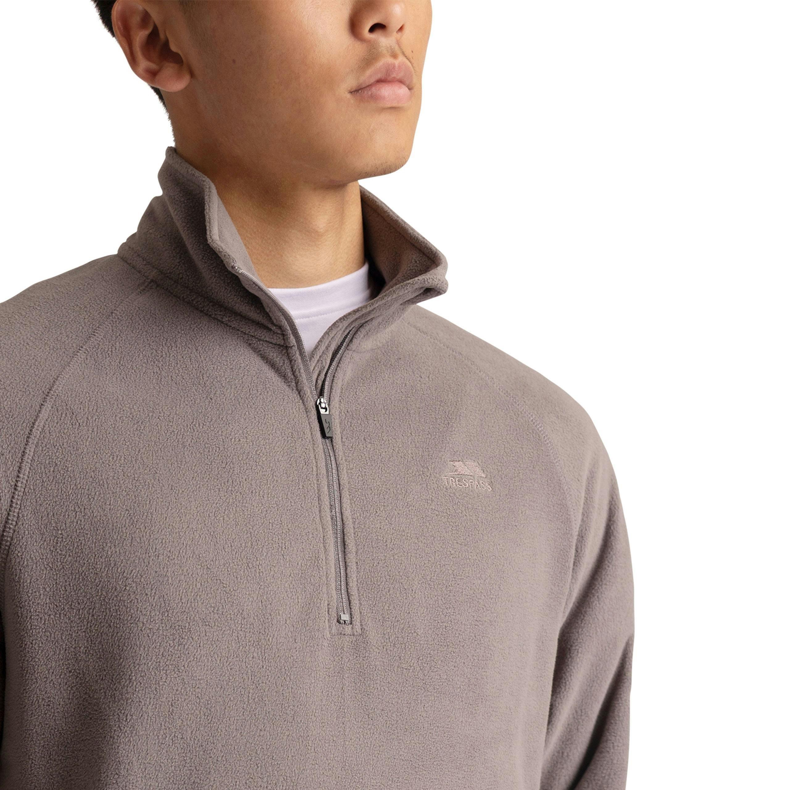 Mens Half Zip Fleece Eliston in Storm Grey , view 4 of 6