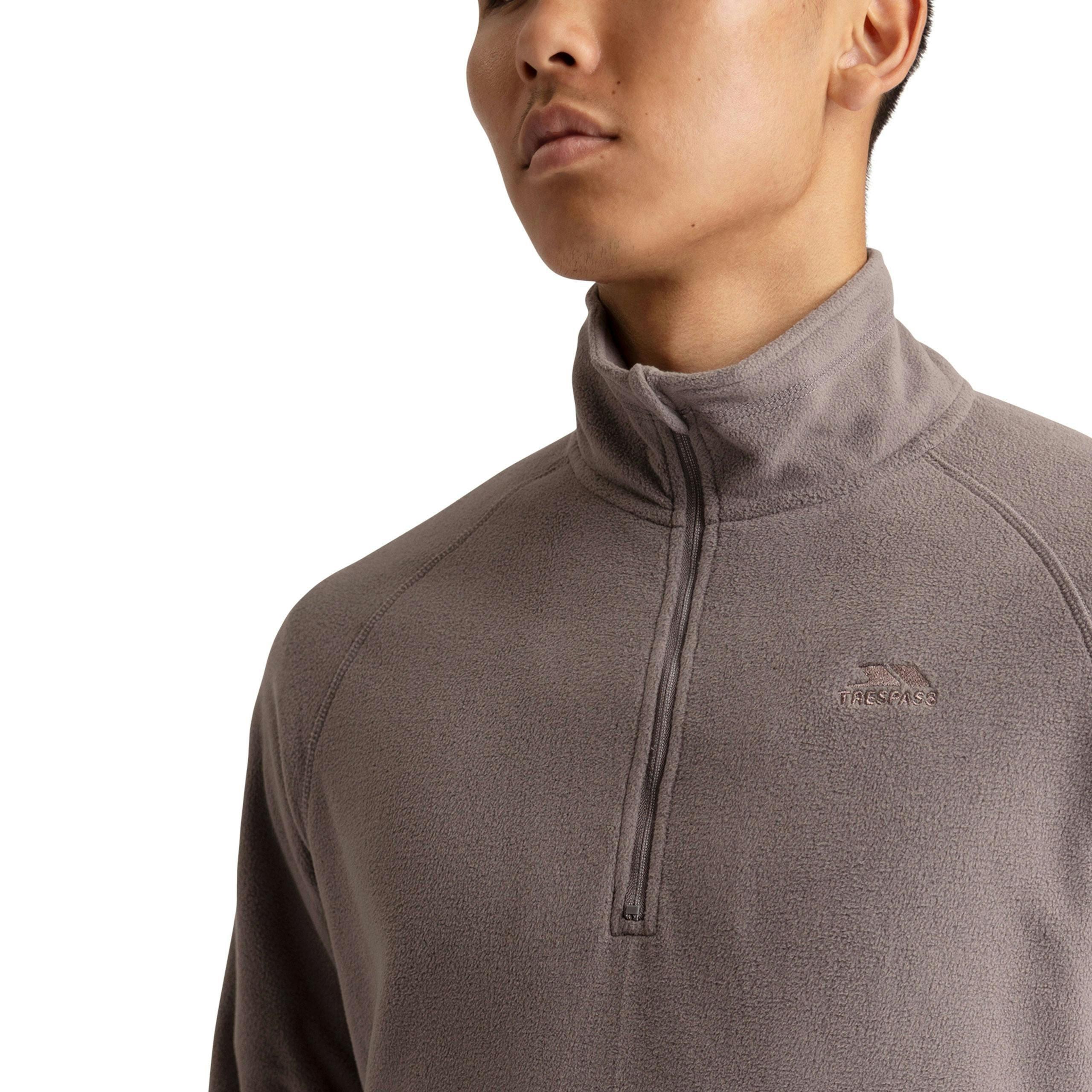 Mens Half Zip Fleece Eliston in Storm Grey , view 5 of 6