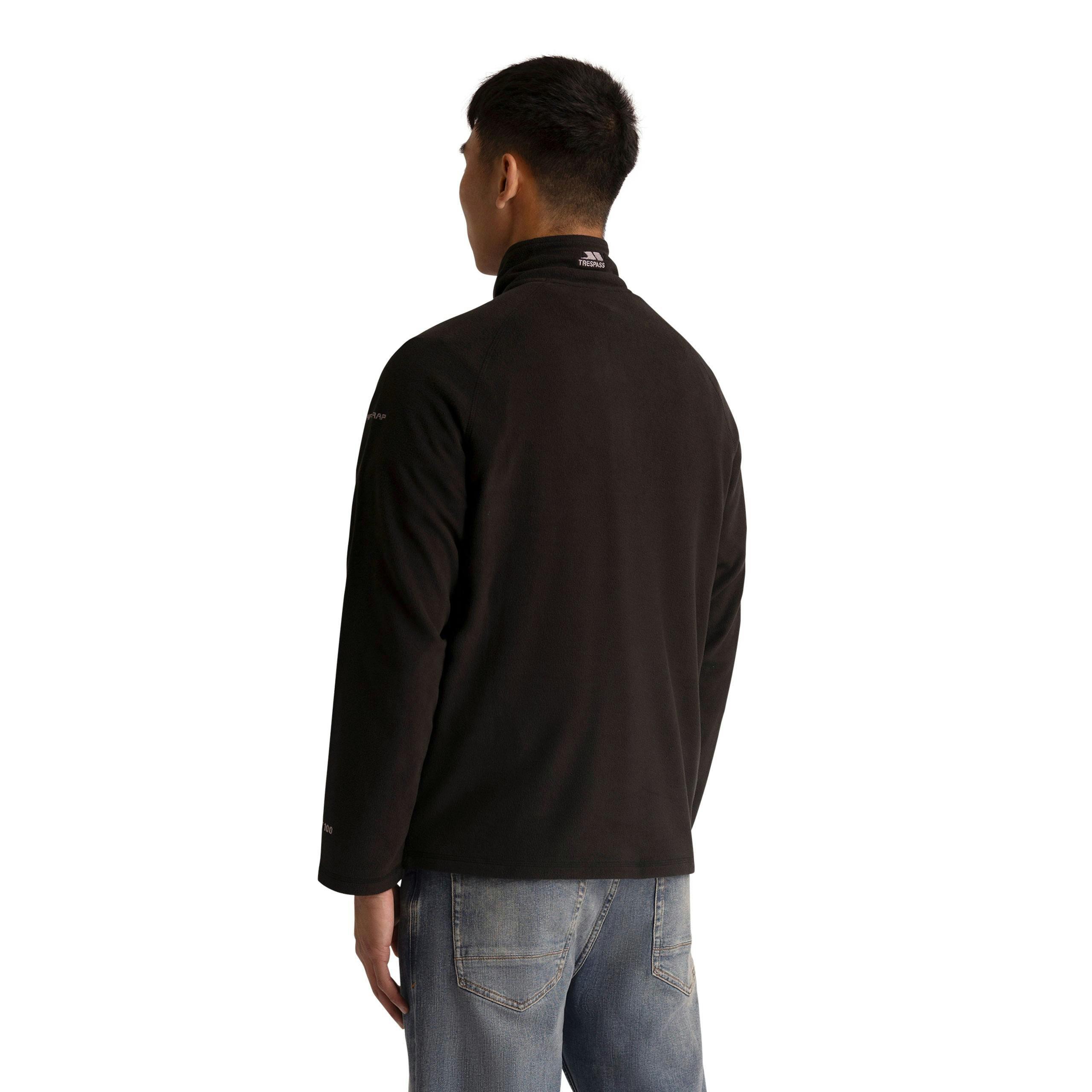 Mens Half Zip Fleece Eliston in Black , view 4 of 6