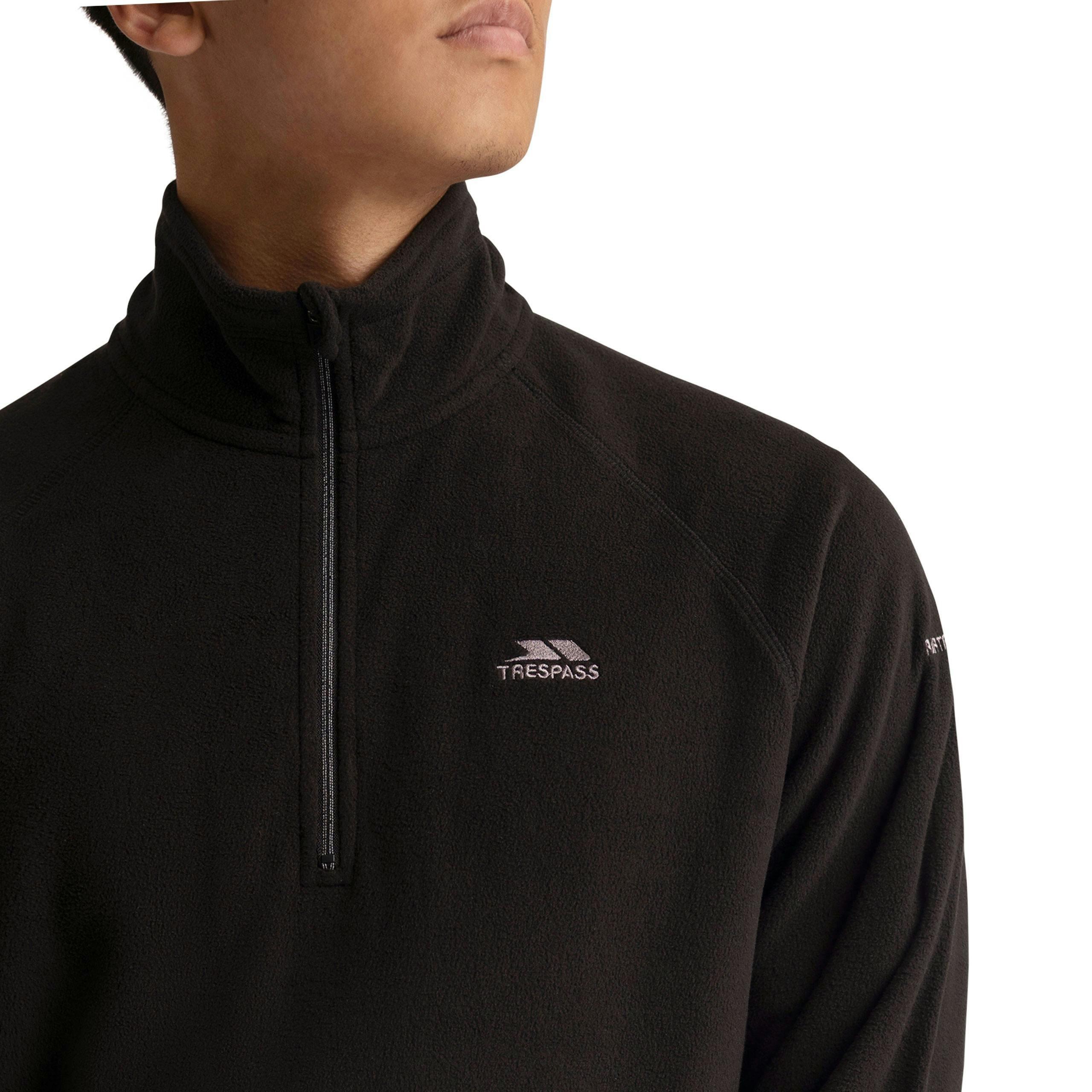 Mens Half Zip Fleece Eliston in Black , view 5 of 6