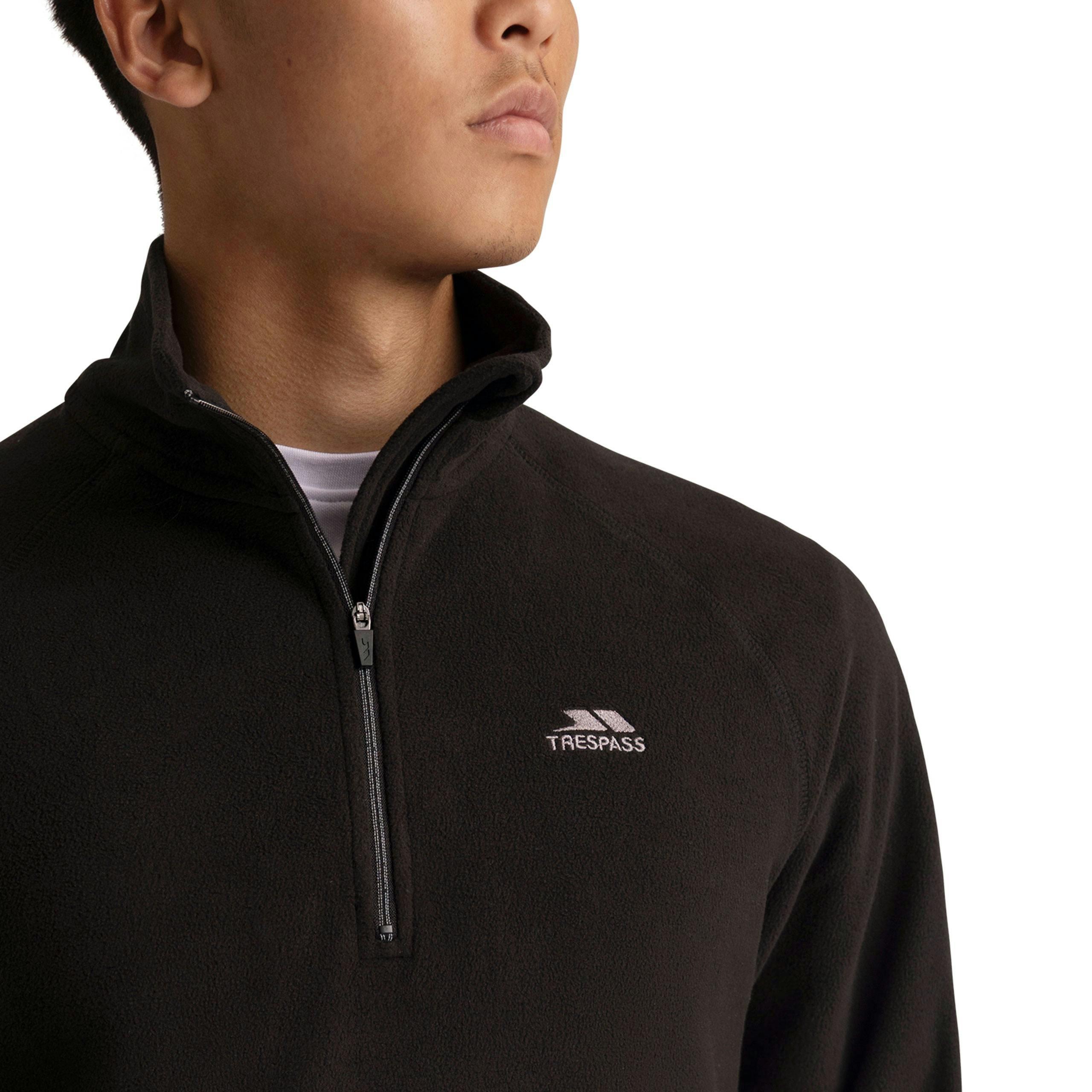 Mens Half Zip Fleece Eliston in Black , view 6 of 6
