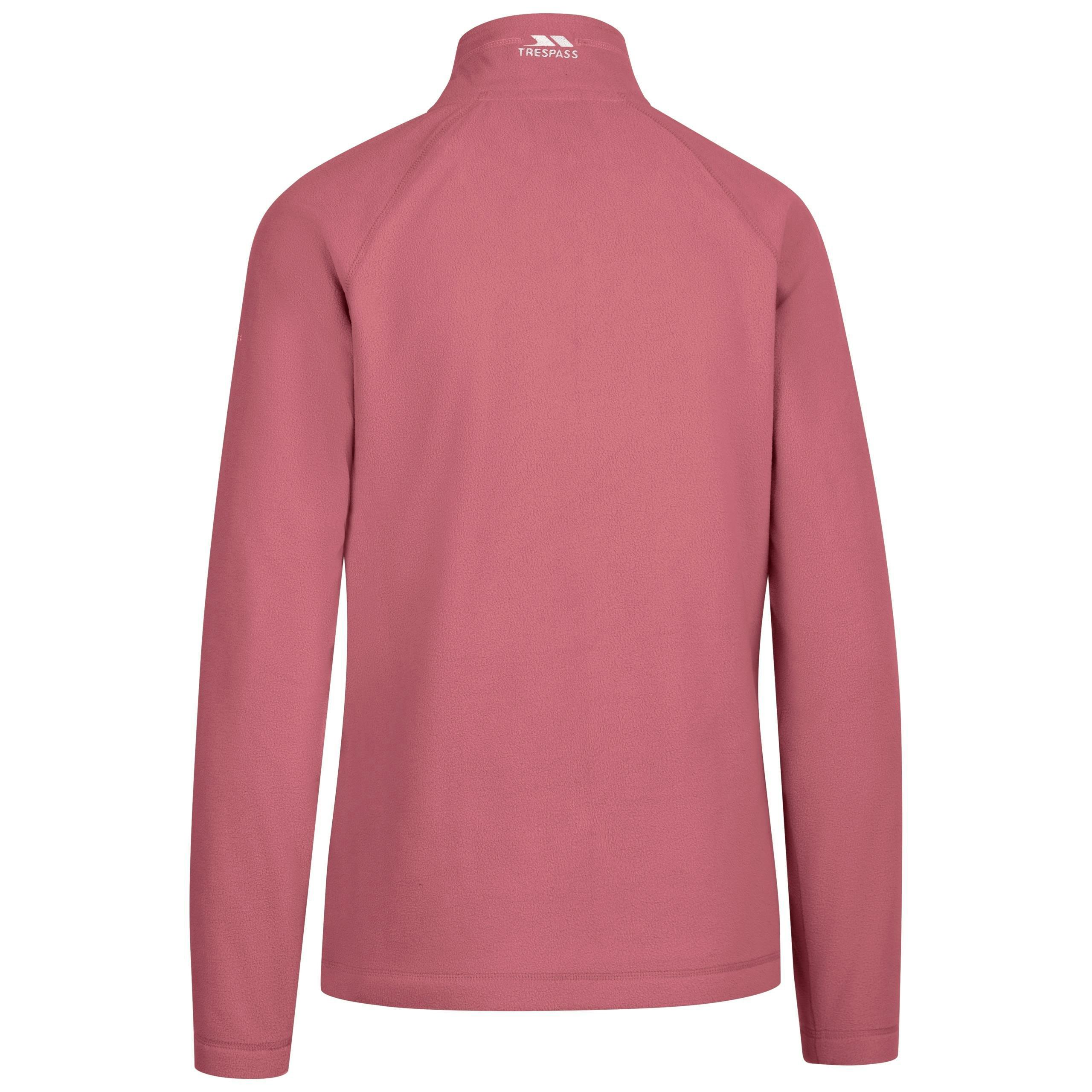 Womens Half Zip Fleece Luiston in Rose Blush , view 2 of 6