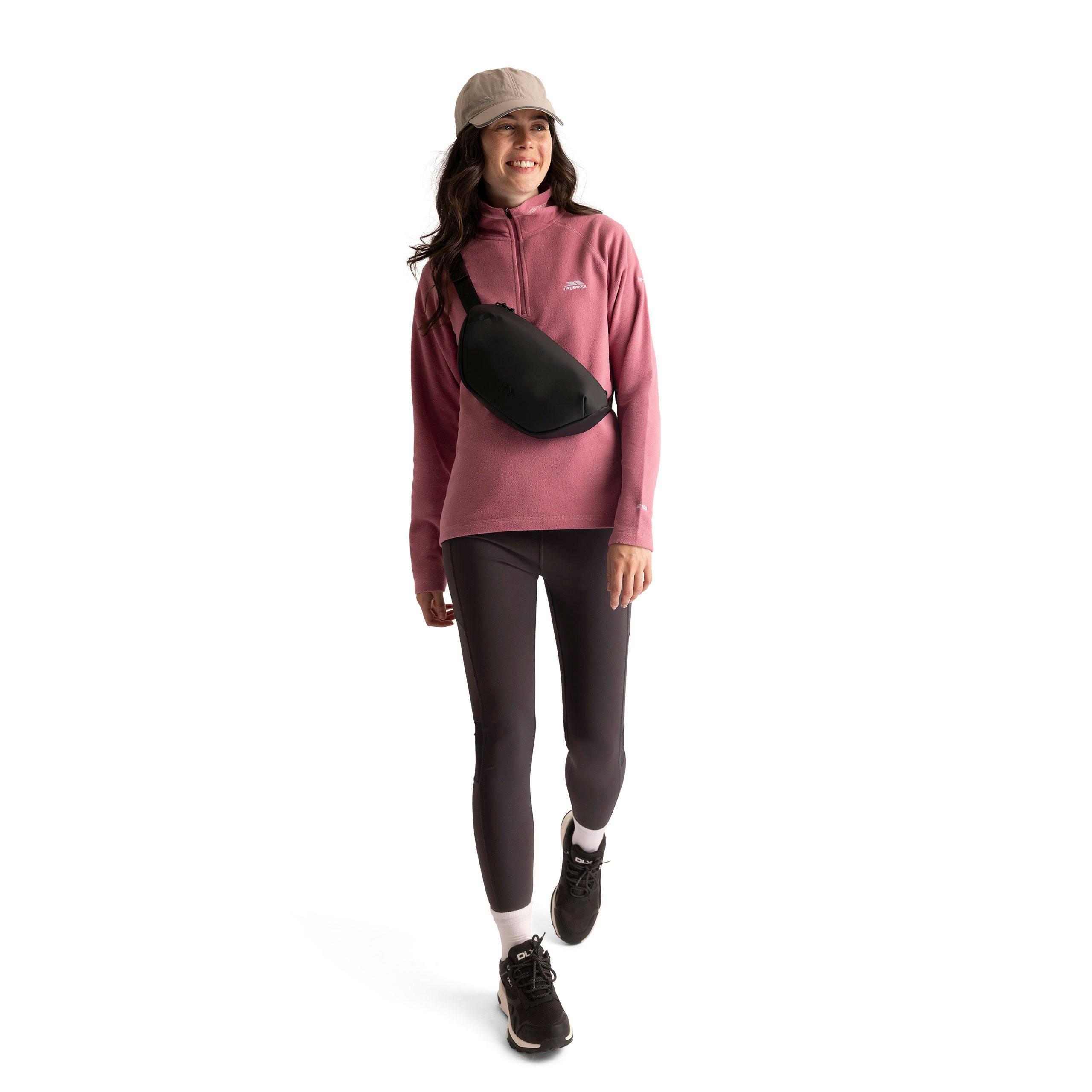 Womens Half Zip Fleece Luiston in Rose Blush , view 3 of 6