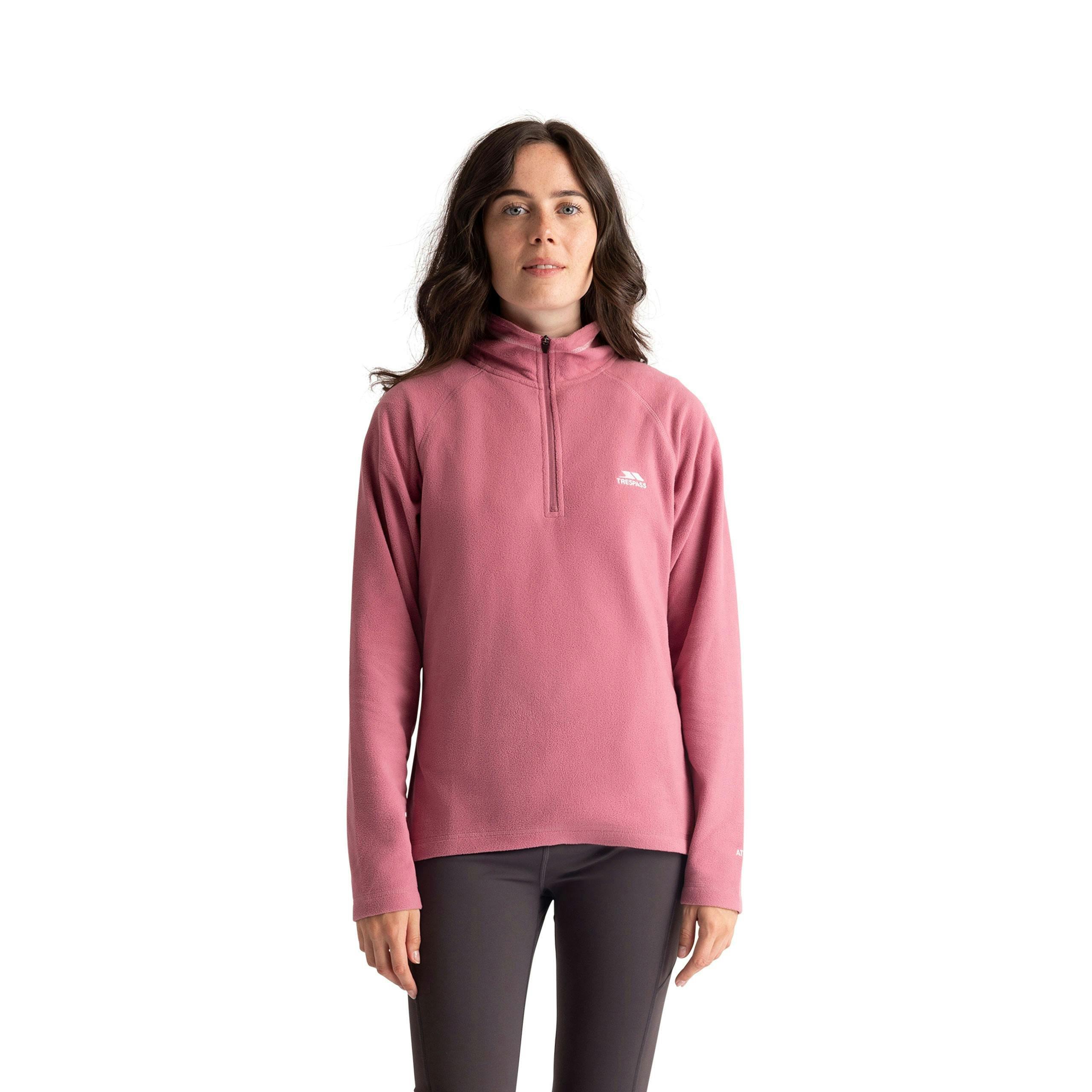 Womens Half Zip Fleece Luiston in Rose Blush , view 4 of 6
