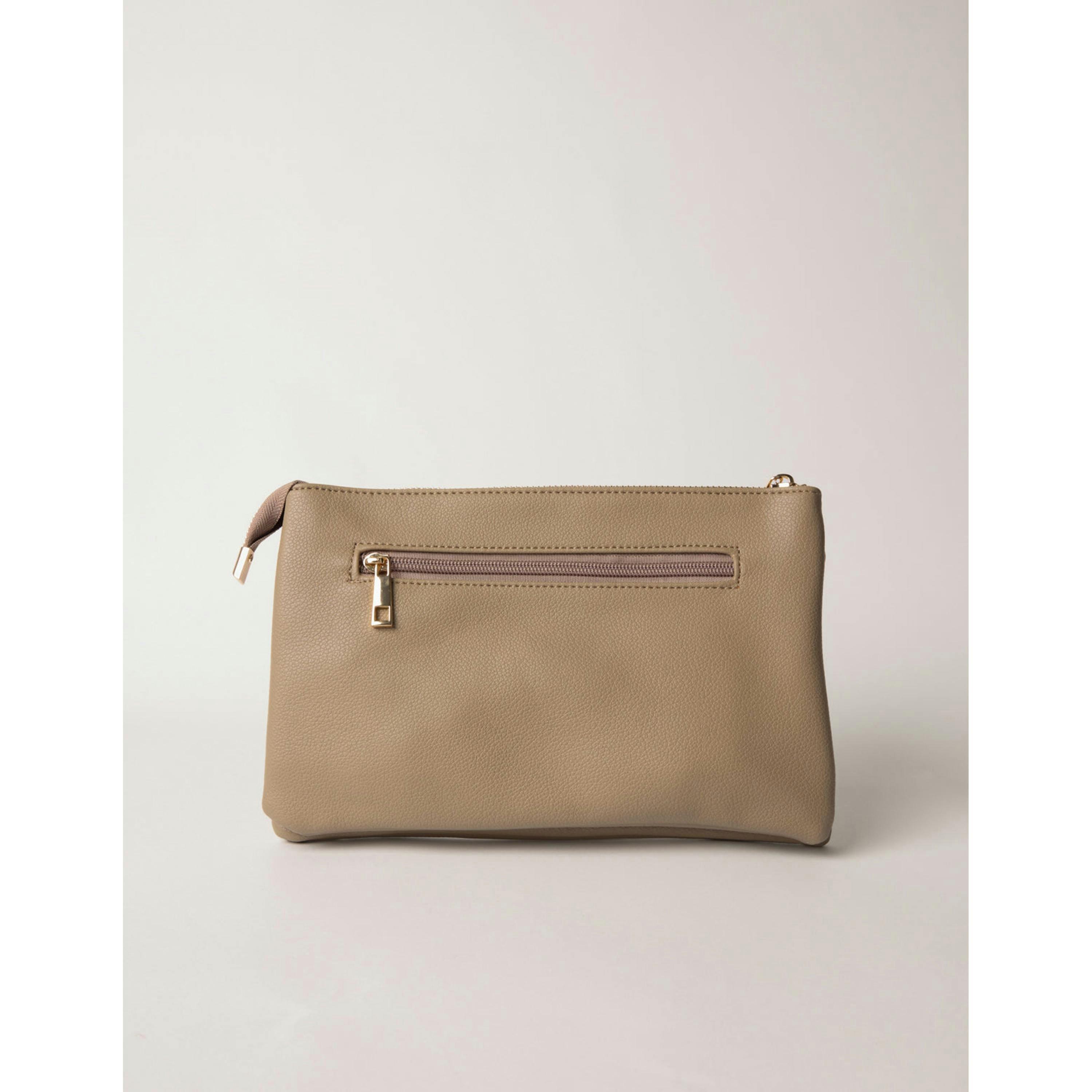 Blue Vanilla Clutch With Detachable Strap  in Beige , view 4 of 4