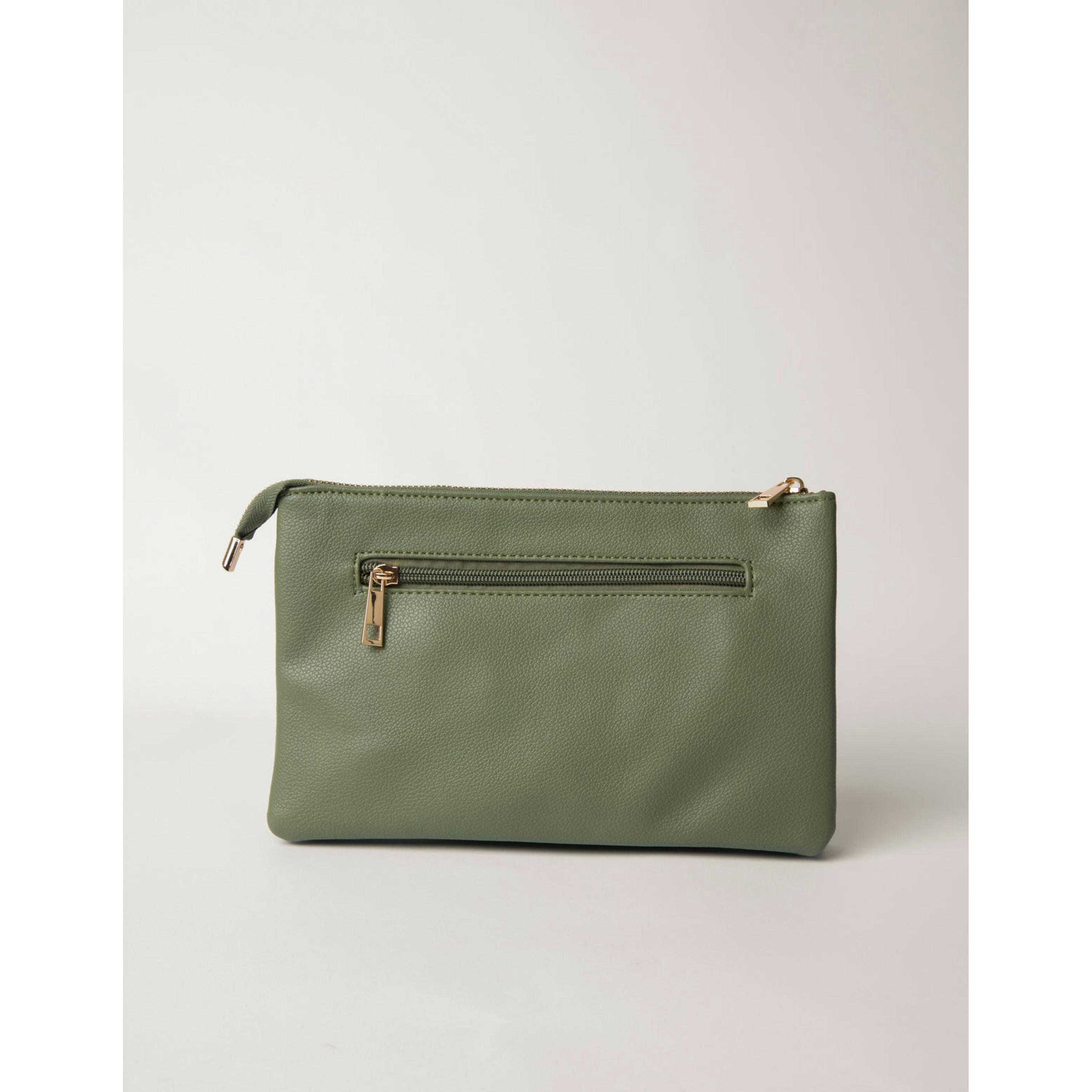 Blue Vanilla Clutch With Detachable Strap  in Khaki , view 5 of 5