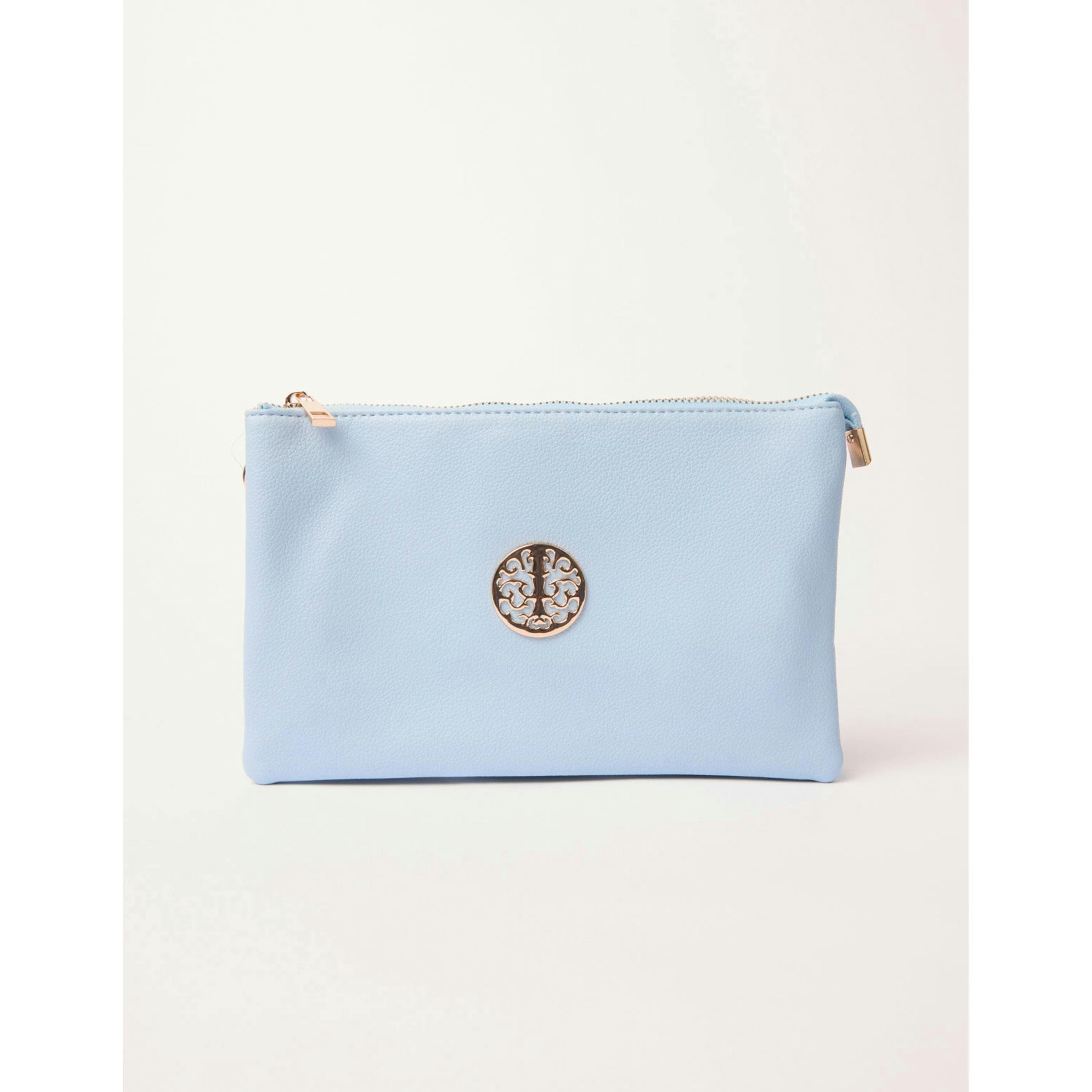 Blue Vanilla Clutch With Detachable Strap  in Blue , view 2 of 5